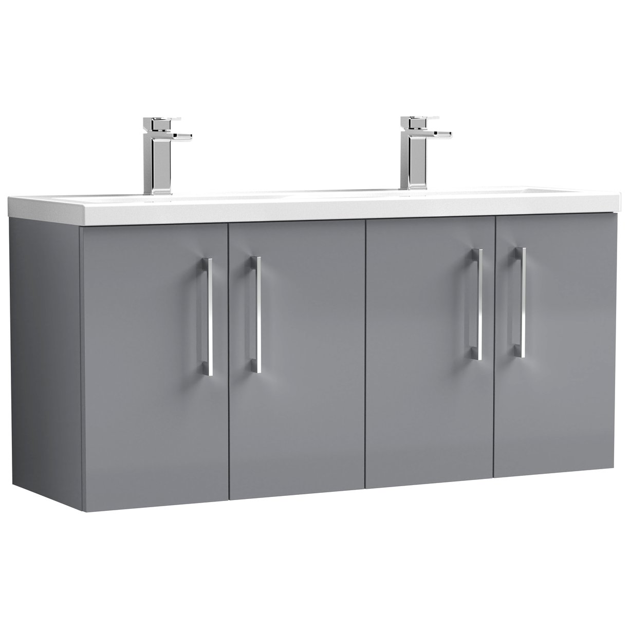 1200 WH 4-Door Vanity & Double Basin