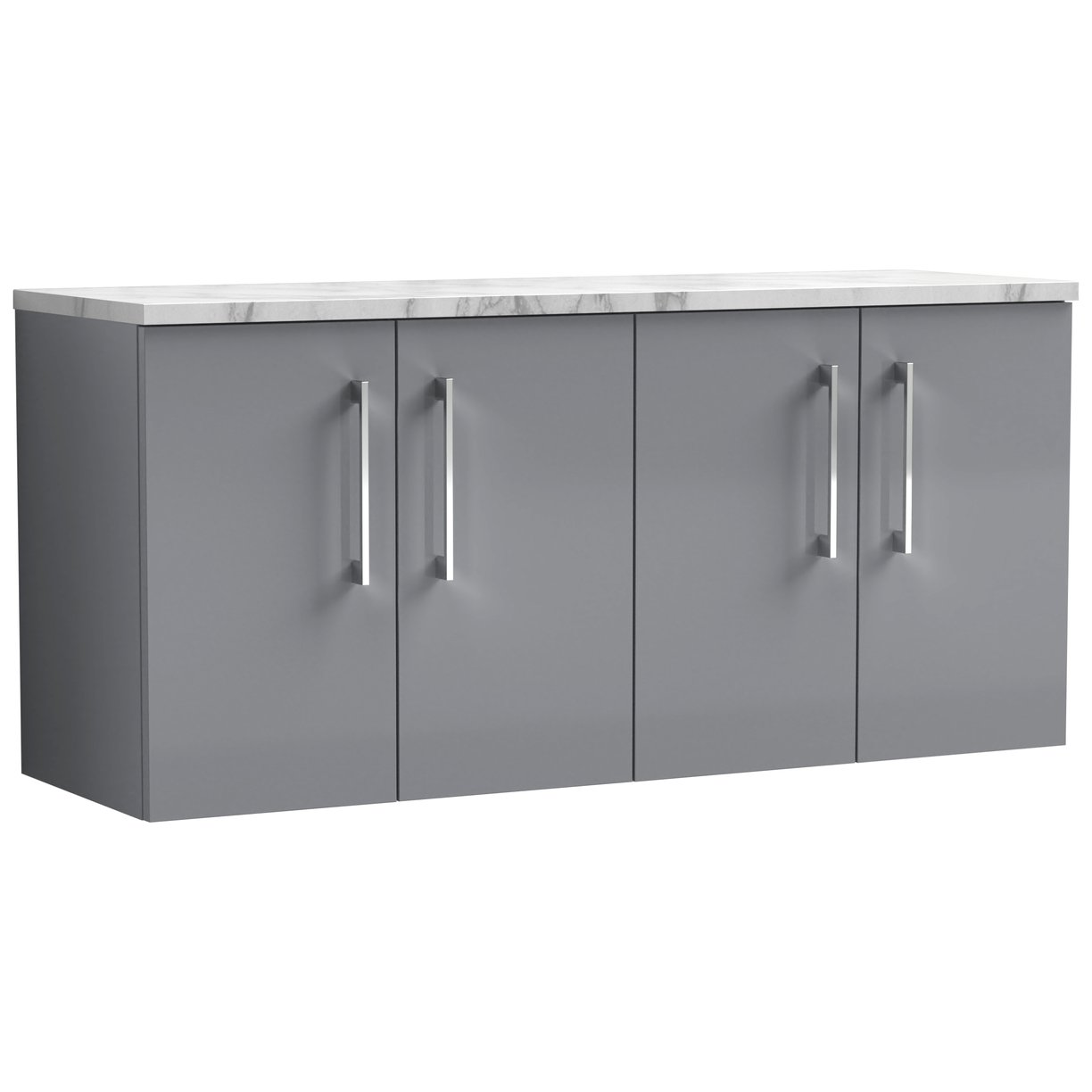 1200 Wh 4-Door Vanity & Laminate Top