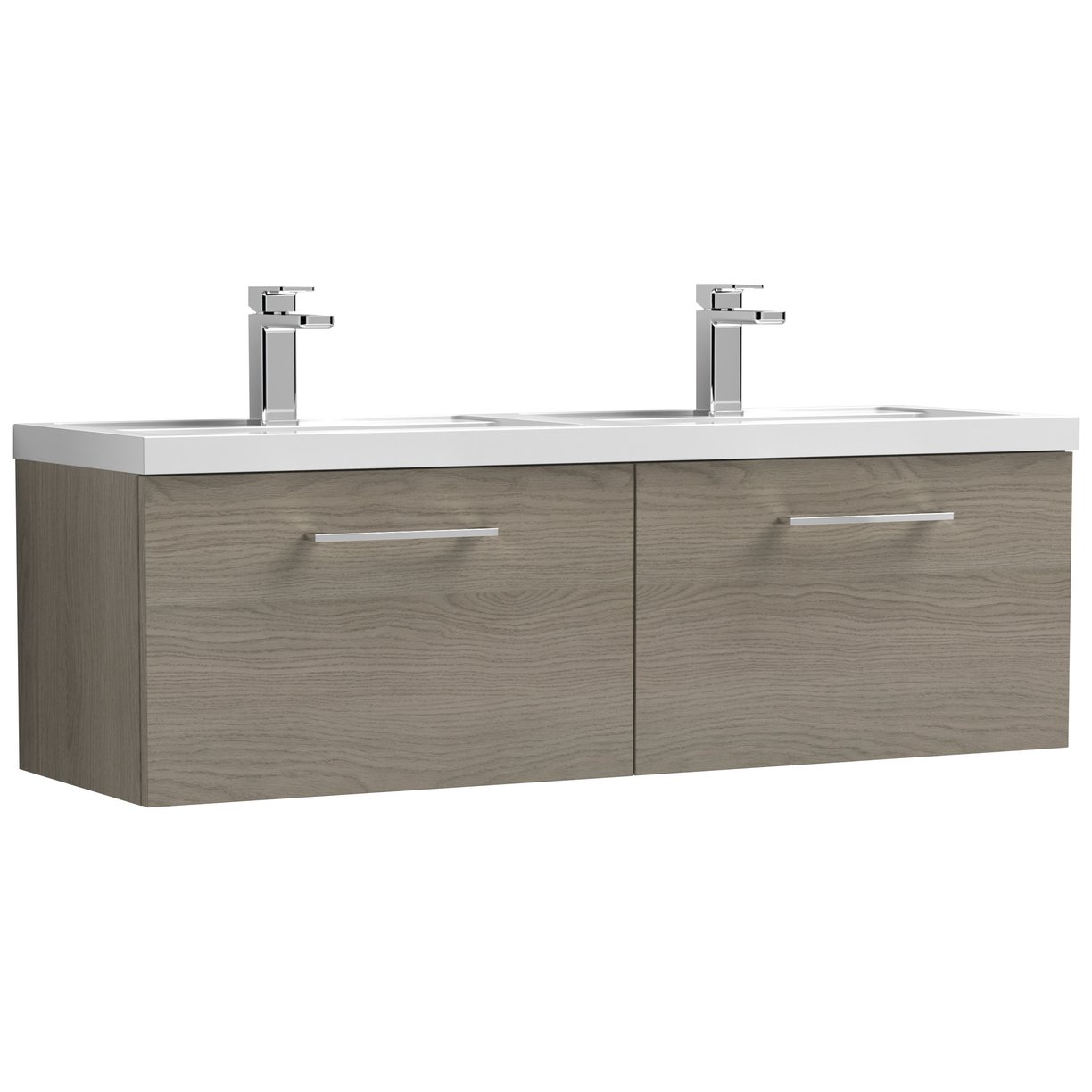 1200 WH 2-Drawer Vanity & Double Basin