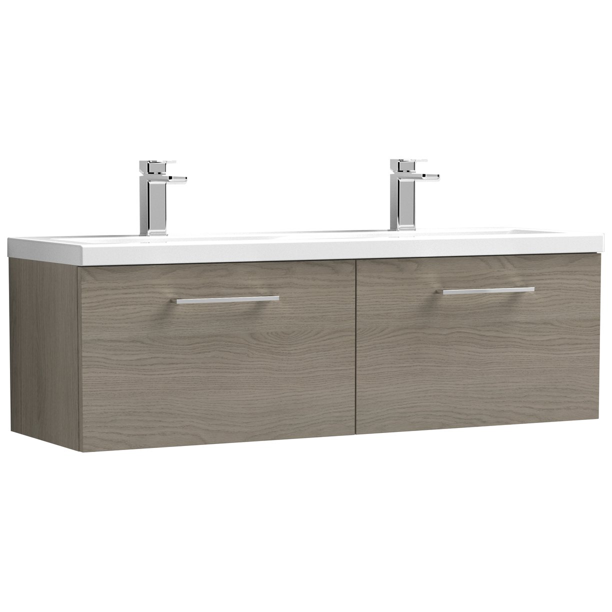 1200 WH 2-Drawer Vanity & Double Basin