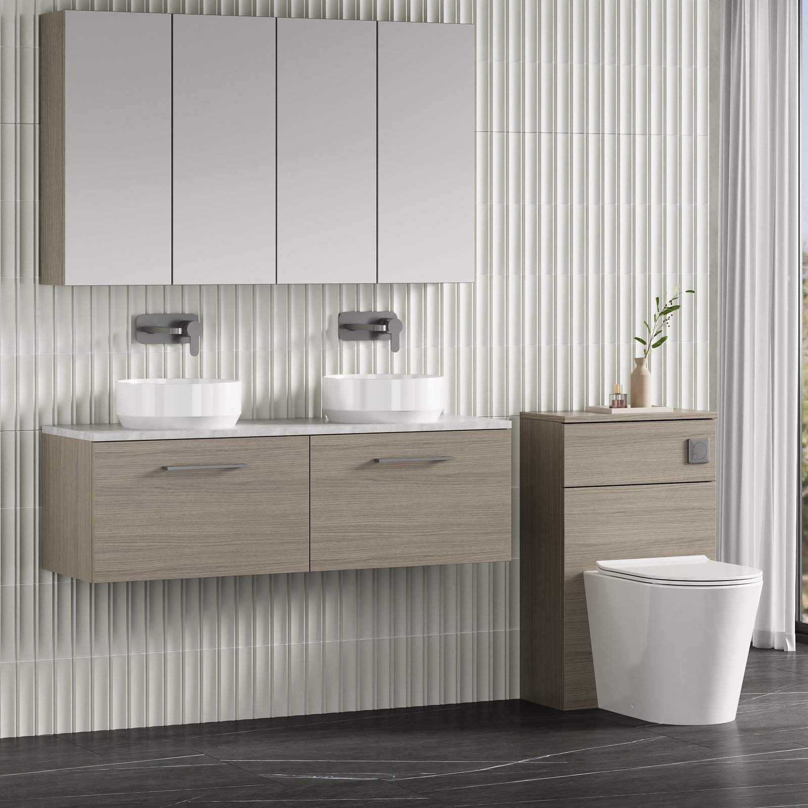 1200 Wh 2-Drawer Vanity & Laminate Top
