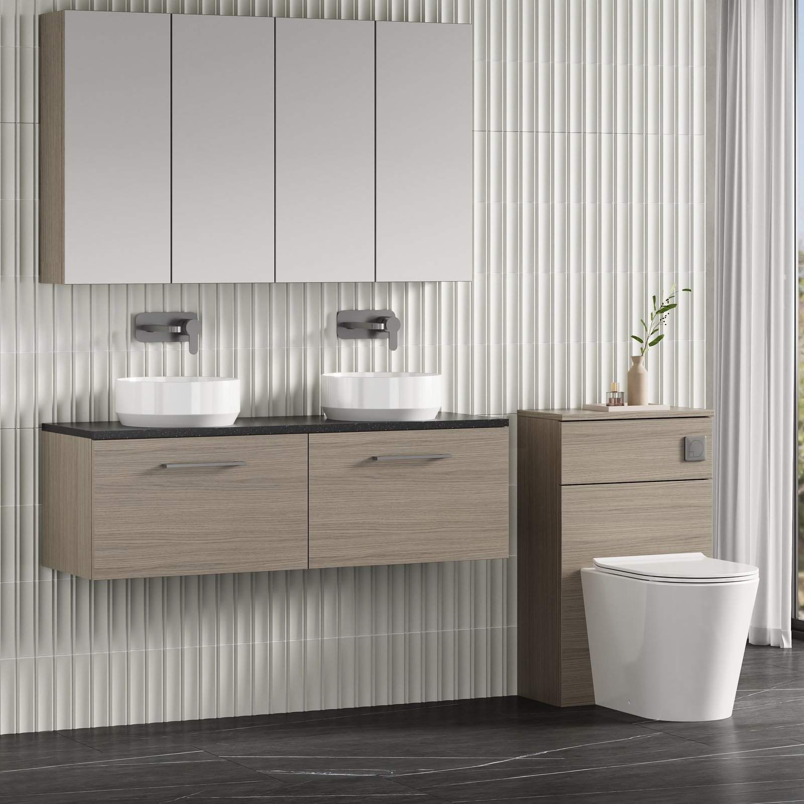 1200 Wh 2-Drawer Vanity & Laminate Top