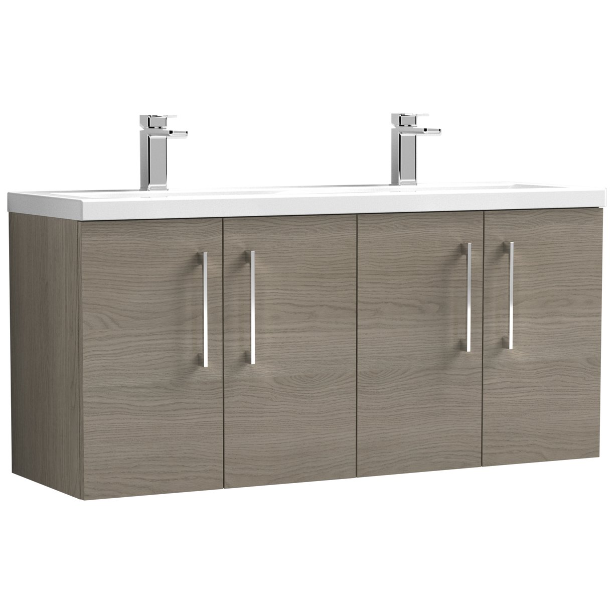 1200 WH 4-Door Vanity & Double Basin