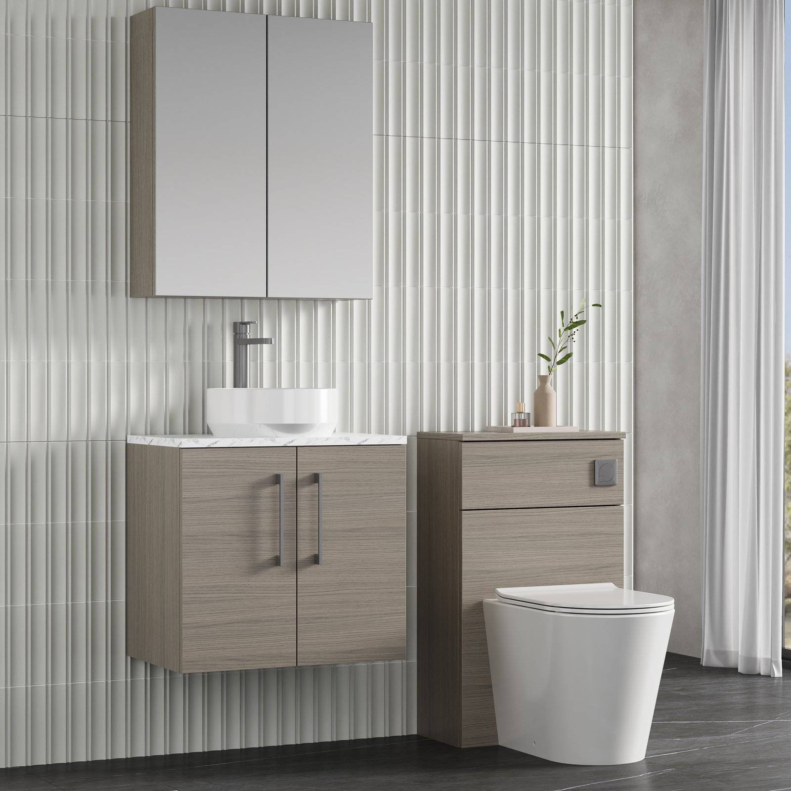 600 Wh 2-Door Vanity & Laminate Top