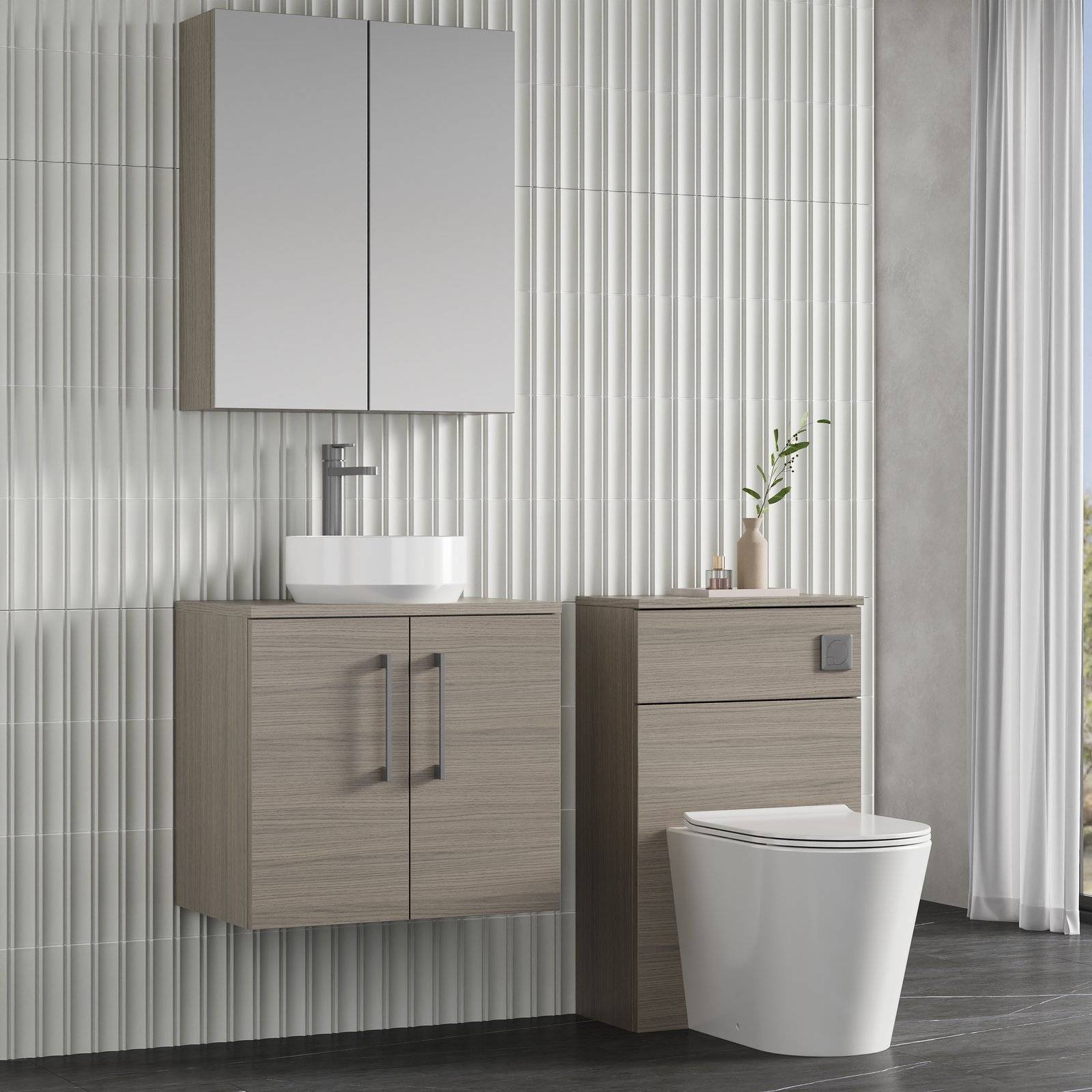 600 WH 2-Door Vanity & Worktop