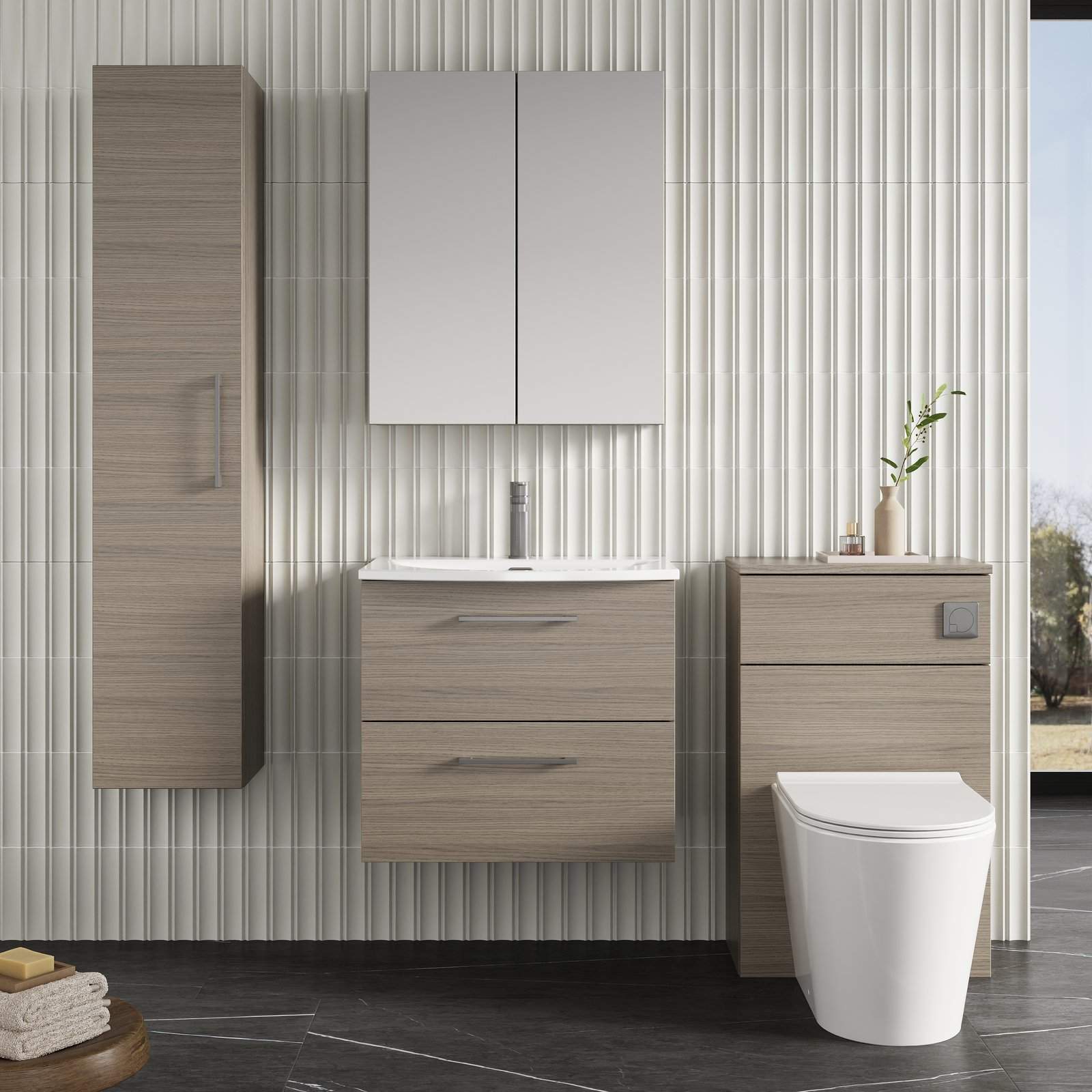 600 WH 2-Drawer Vanity & Basin 4