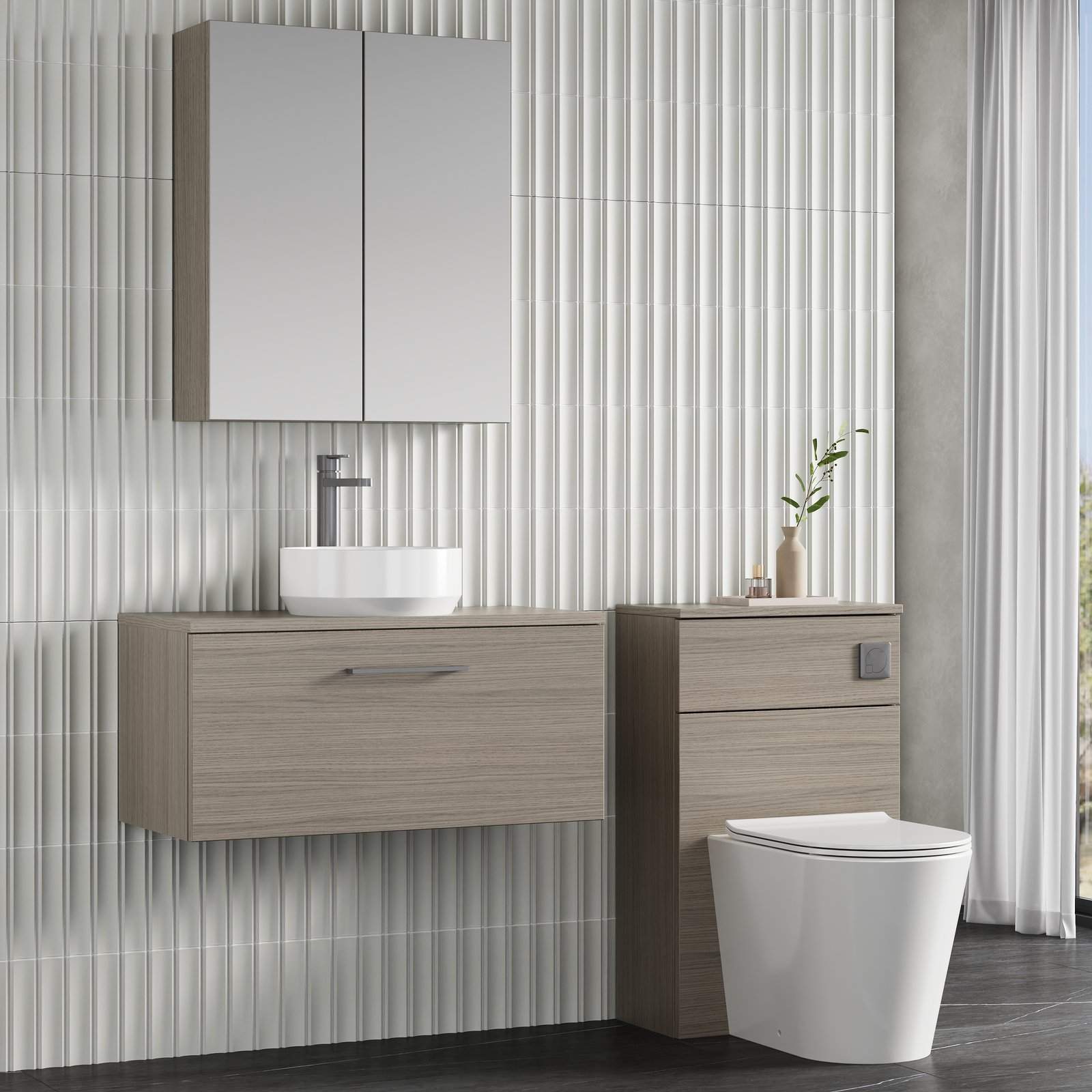 800 WH 1-Drawer Vanity & Worktop