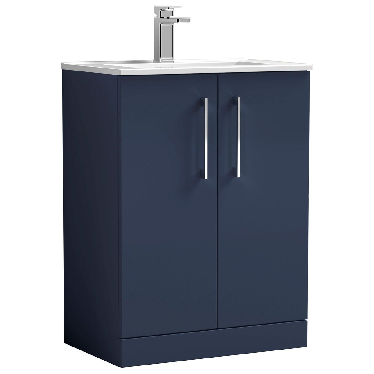 600mm Fs 2-Door Vanity & Basin 2 - Indigo Blue