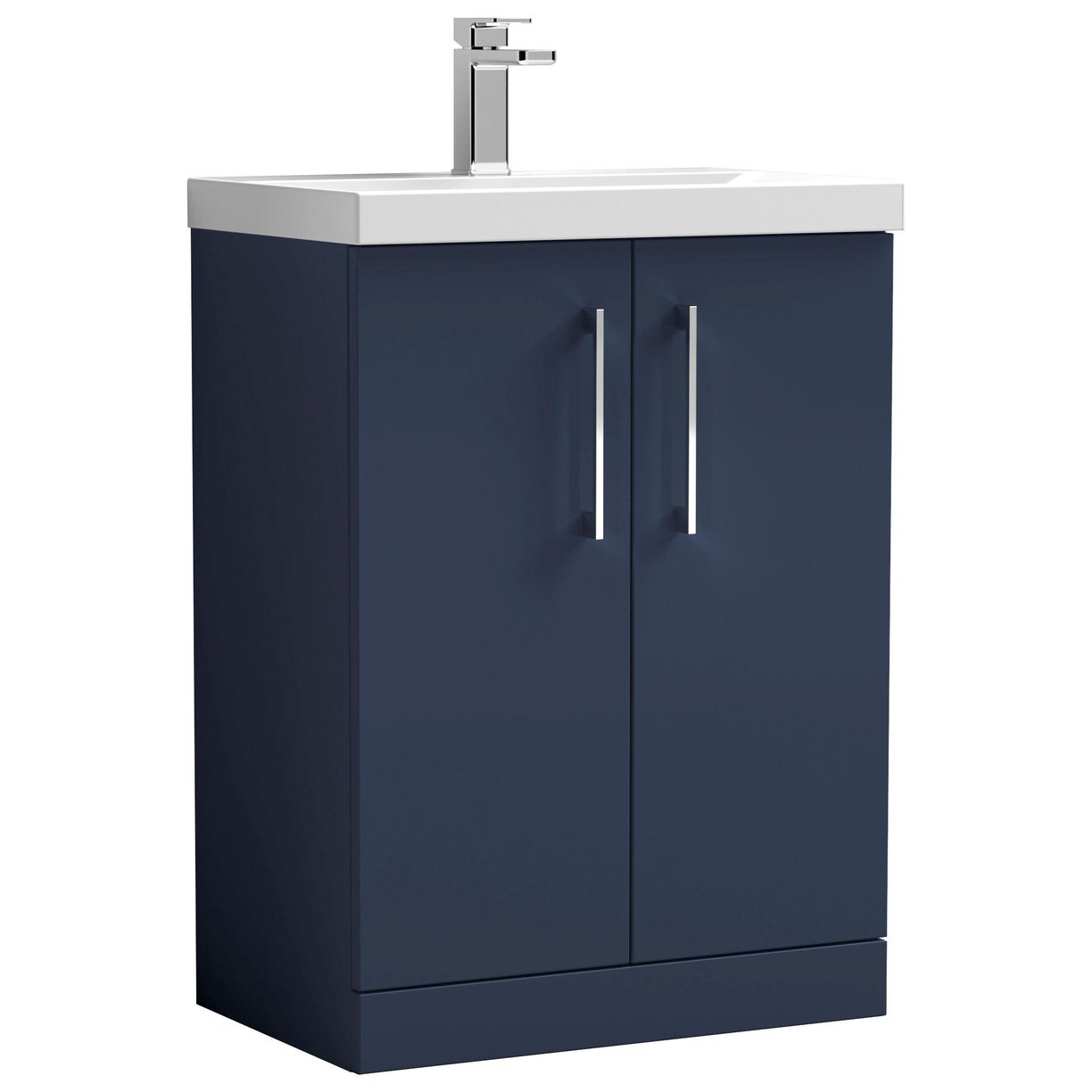 600mm Fs 2-Door Vanity & Basin 3 - Indigo Blue