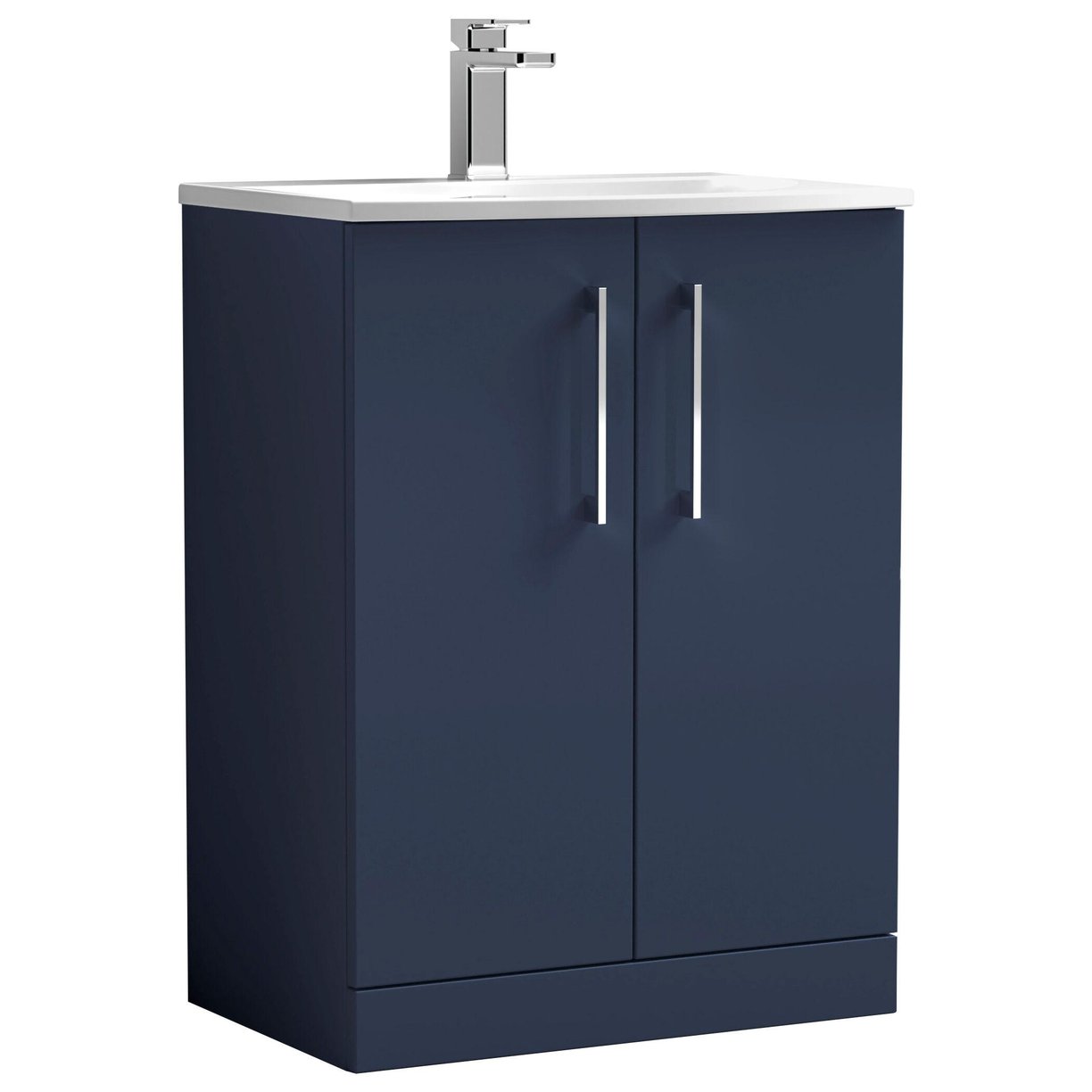 600mm Fs 2-Door Vanity & Basin 4 - Indigo Blue