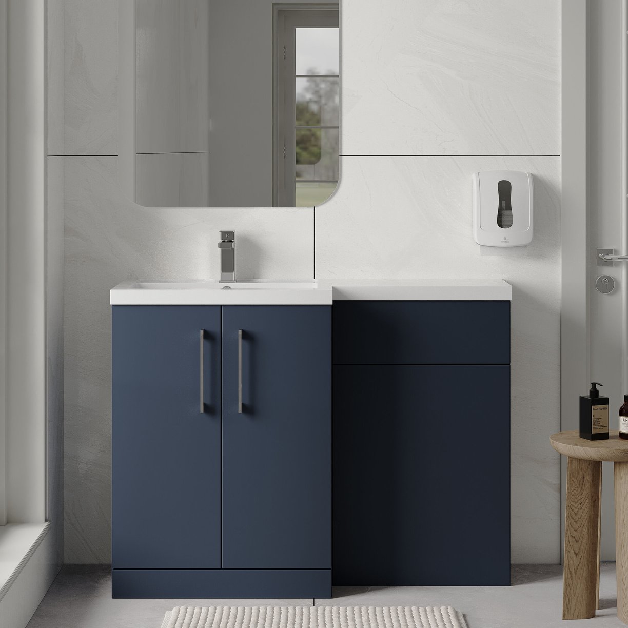 1100 390mm Combination Unit LH - Indigo Blue