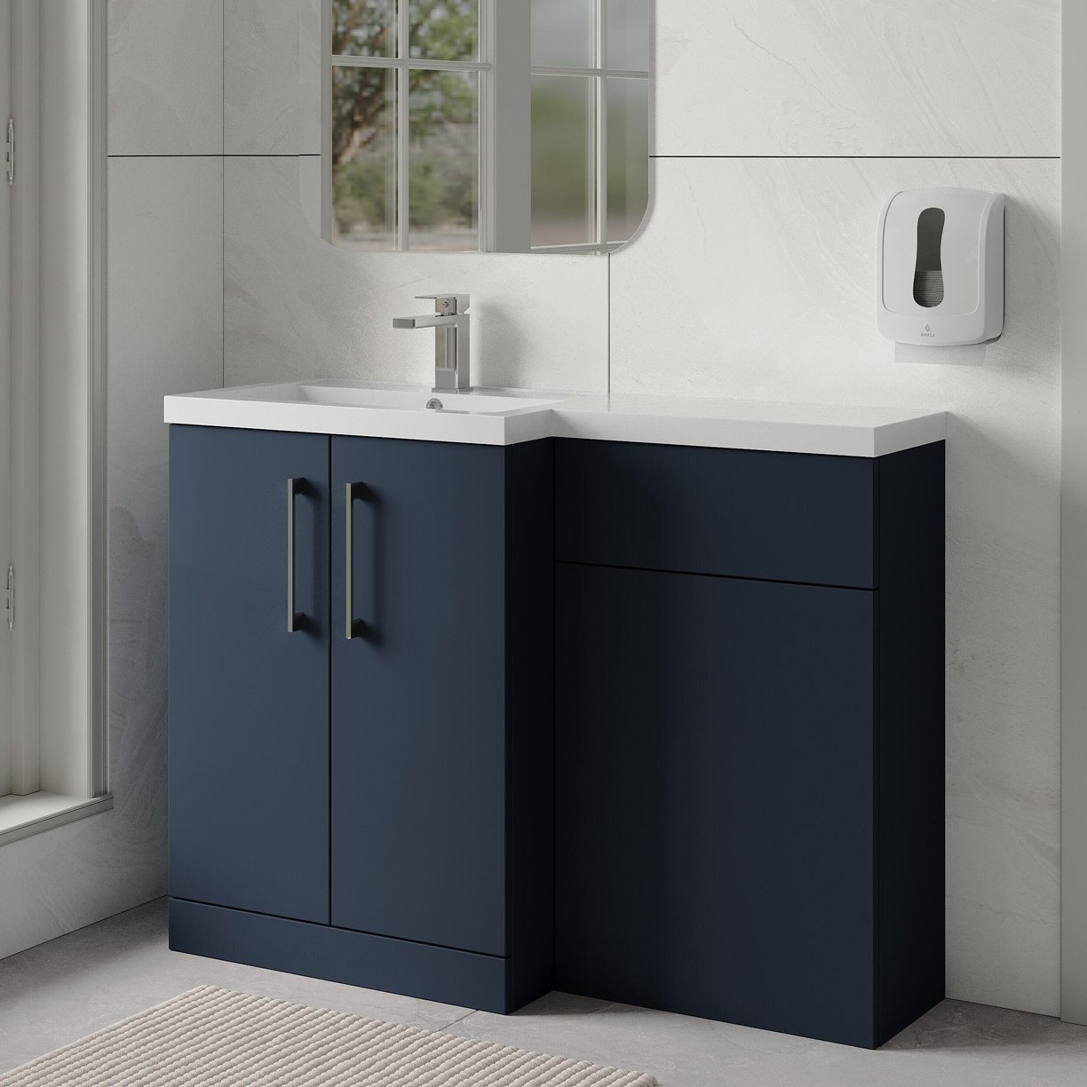 1100 390mm Combination Unit LH - Indigo Blue