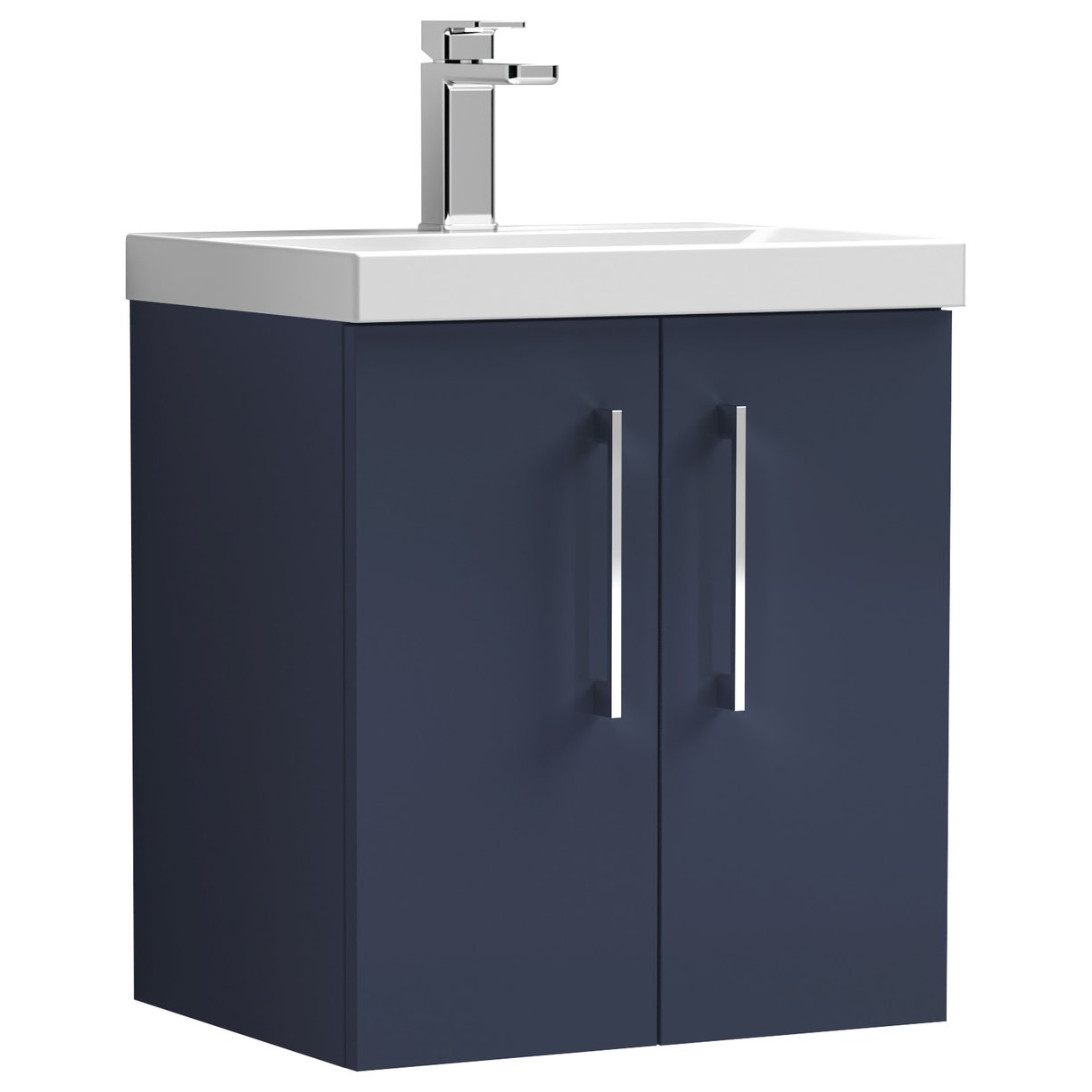 500mm Wh 2-Door Vanity & Basin 1 - Indigo Blue