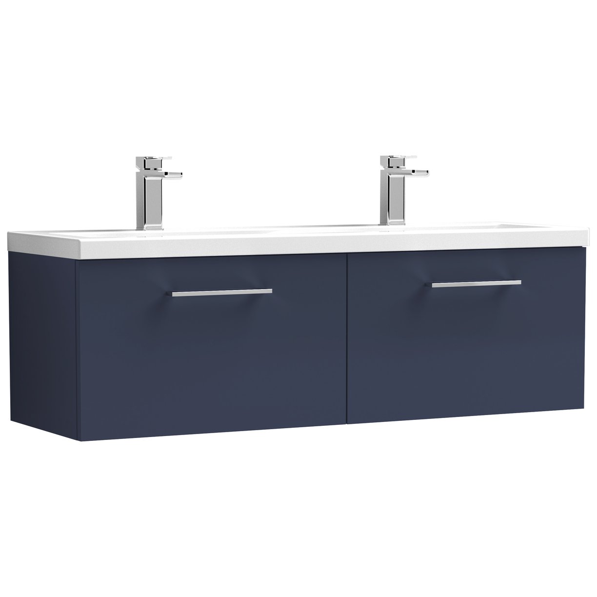 1200 Wh 2-Drawer Vanity & Double Basin