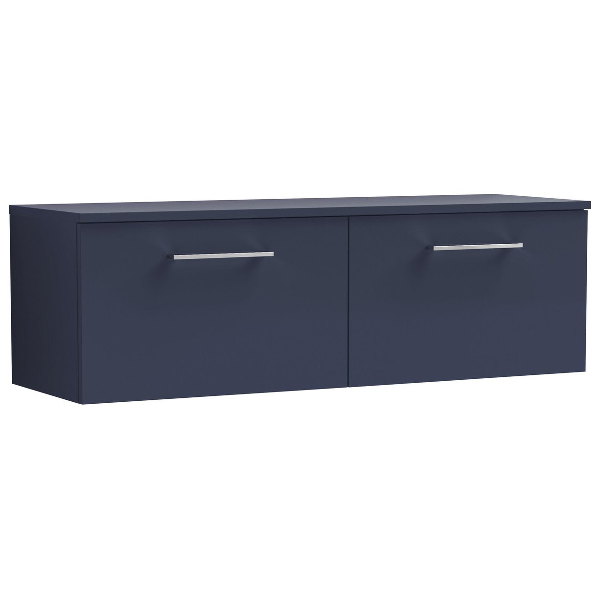 1200mm Wh 2-Drawer Vanity & Worktop - Indigo Blue