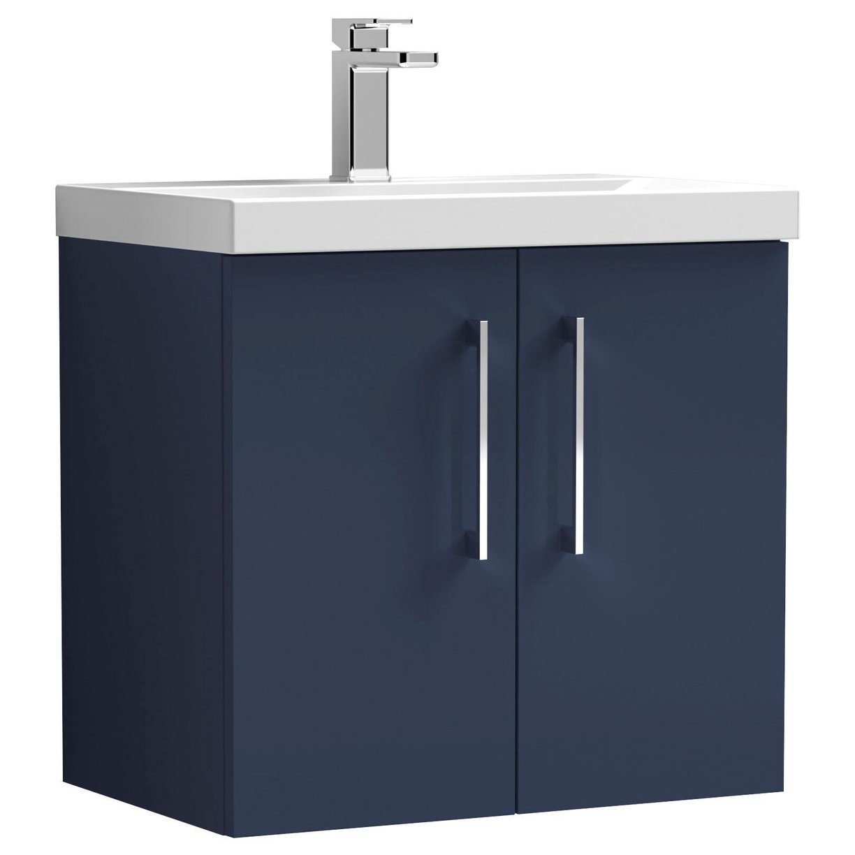 600mm Wh 2-Door Vanity & Basin 3 - Indigo Blue