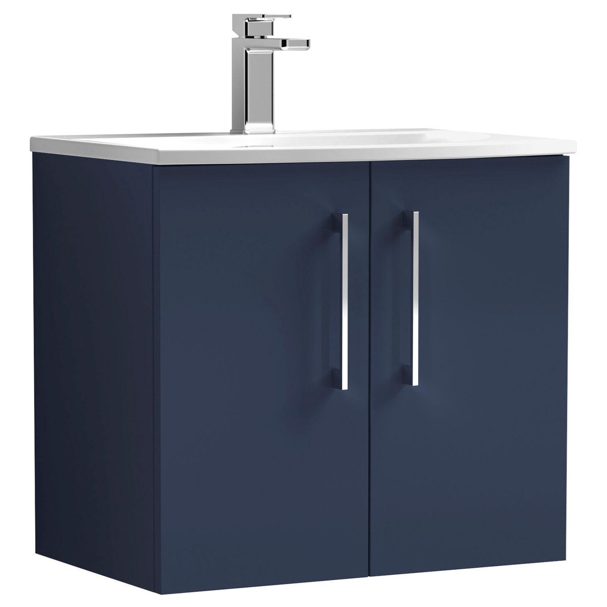 600mm Wh 2-Door Vanity & Basin 4 - Indigo Blue