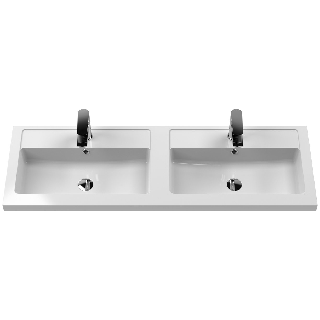 1200mm Wh 4-Drawer Vanity & Double Basin - Indigo Blue