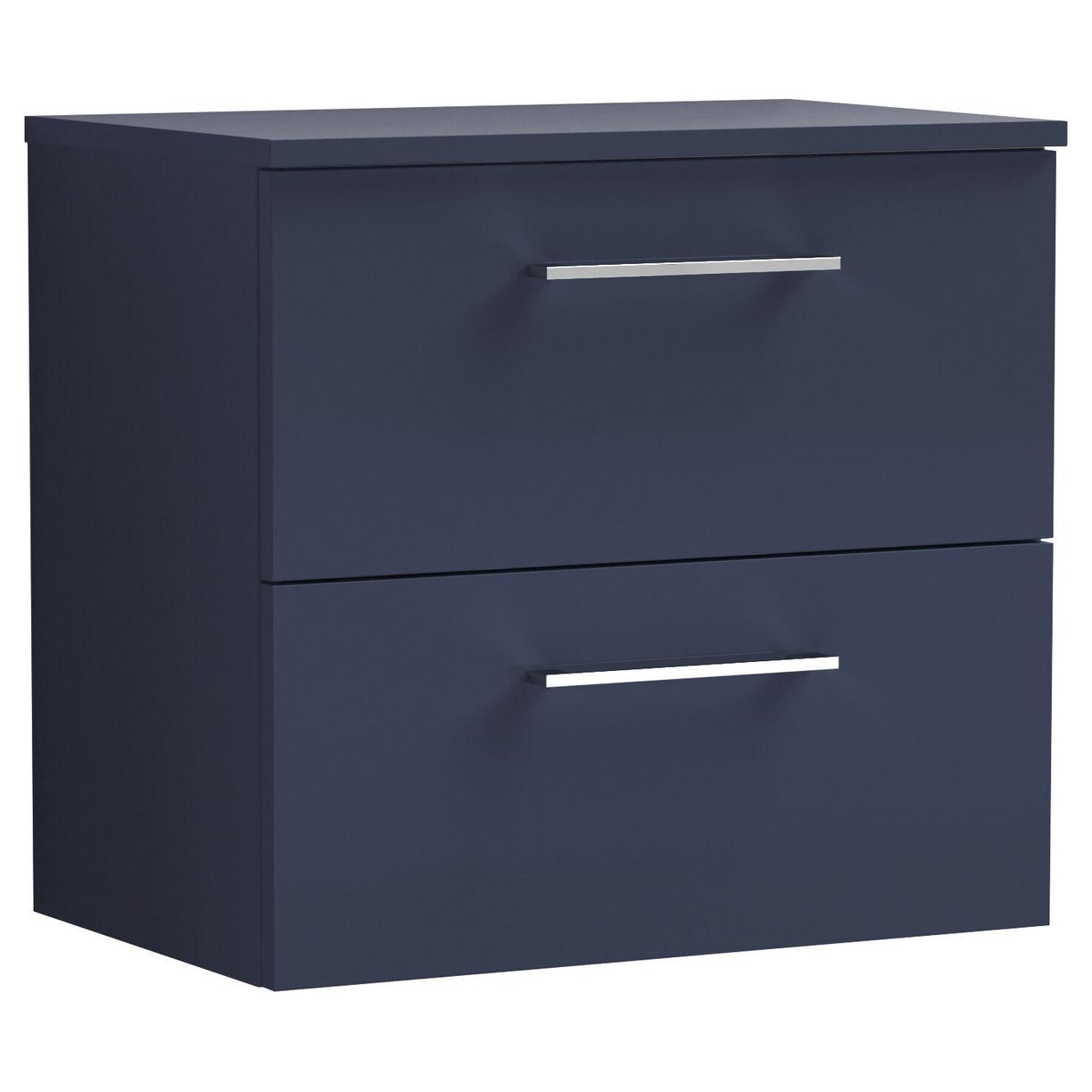600mm Wh 2-Drawer Vanity & Worktop - Indigo Blue