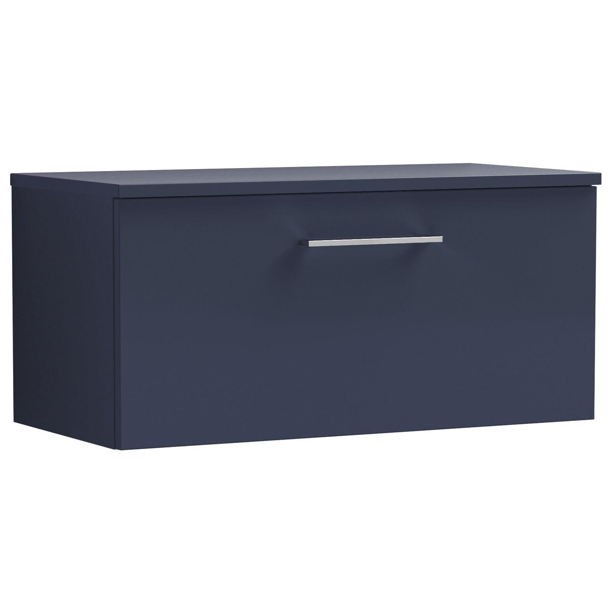 800mm Wh 1-Drawer Vanity & Worktop - Indigo Blue