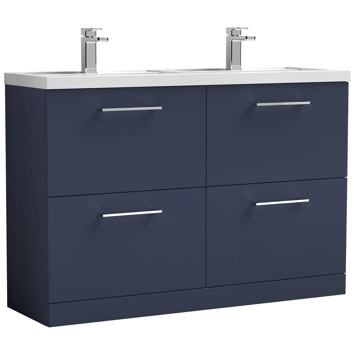 1200 Fs 4-Drawer Vanity & Double Basin