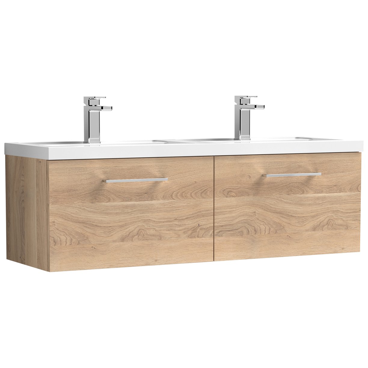 1200 WH 2-Drawer Vanity & Double Basin