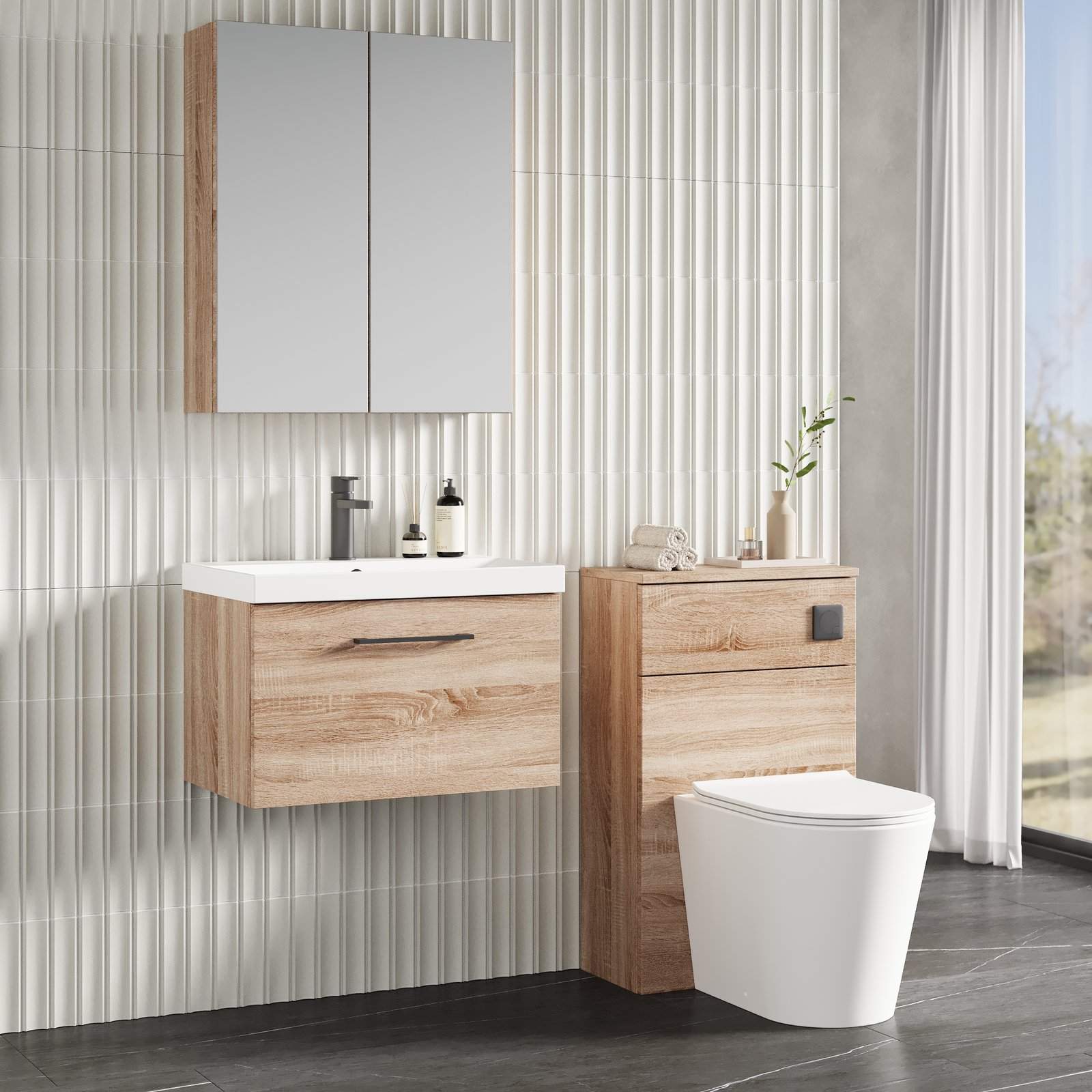 600 WH 1-Drawer Vanity & Basin 3