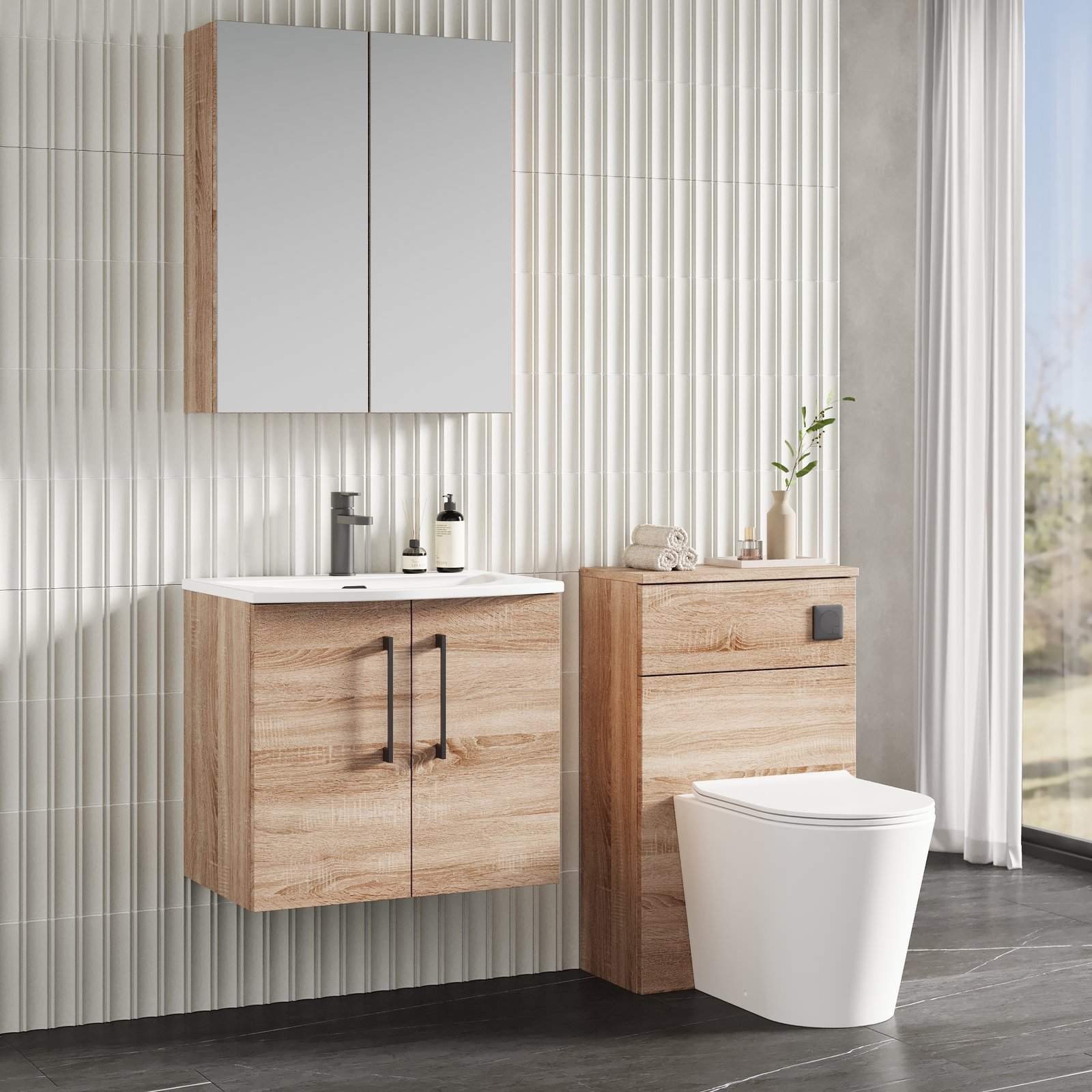 600 WH 2-Door Vanity & Basin 4