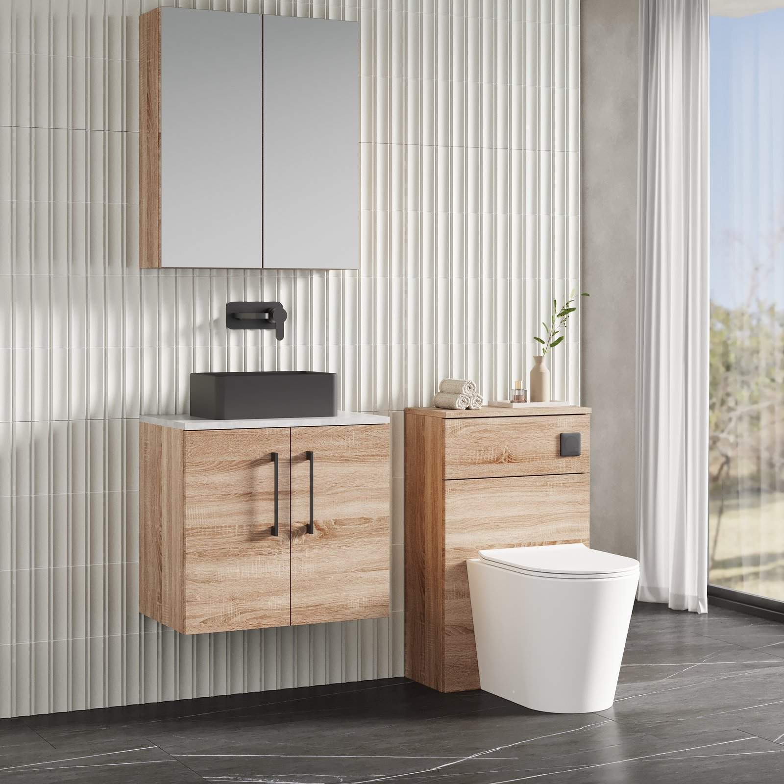 600 WH 2-Door Vanity & Laminate Top