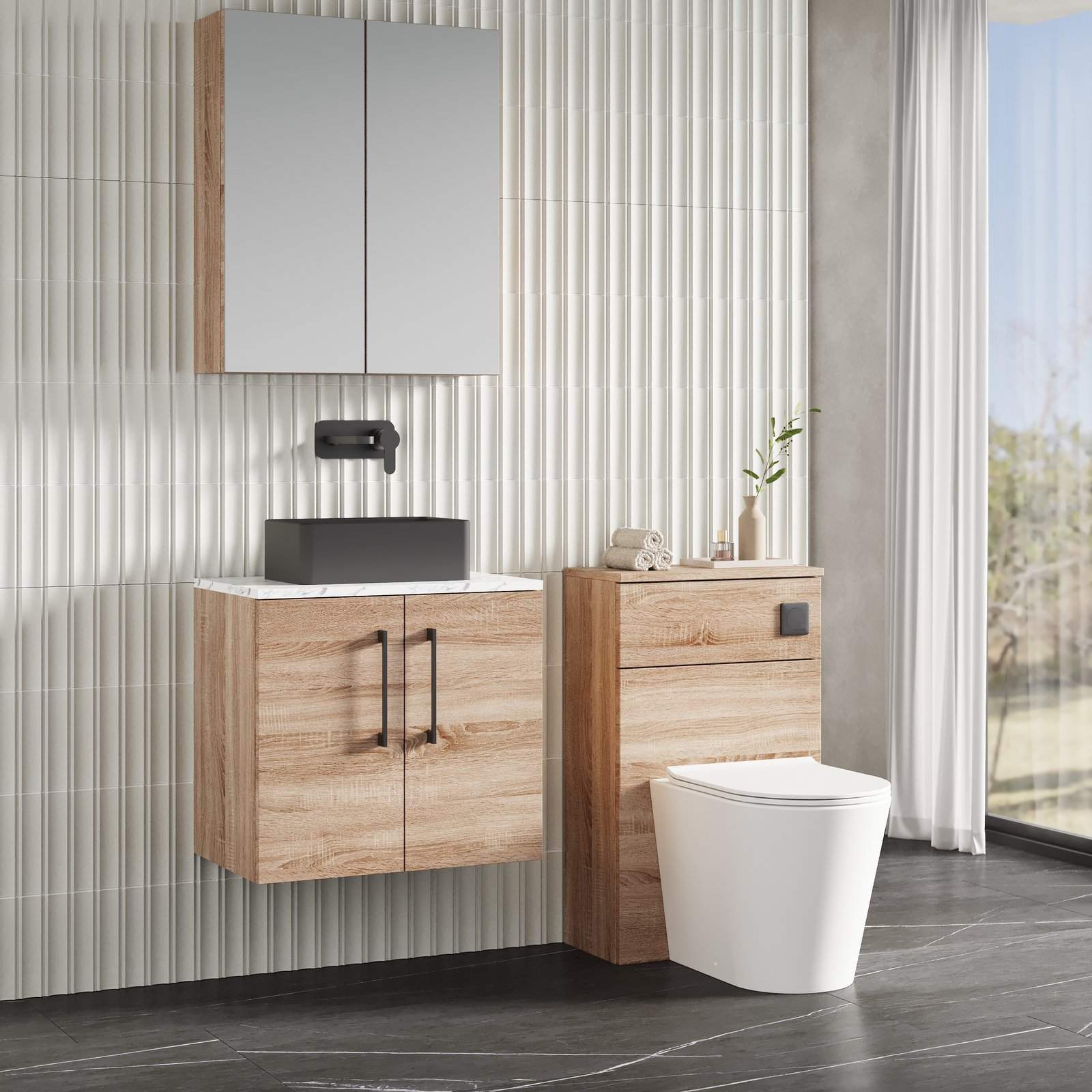 600 Wh 2-Door Vanity & Laminate Top