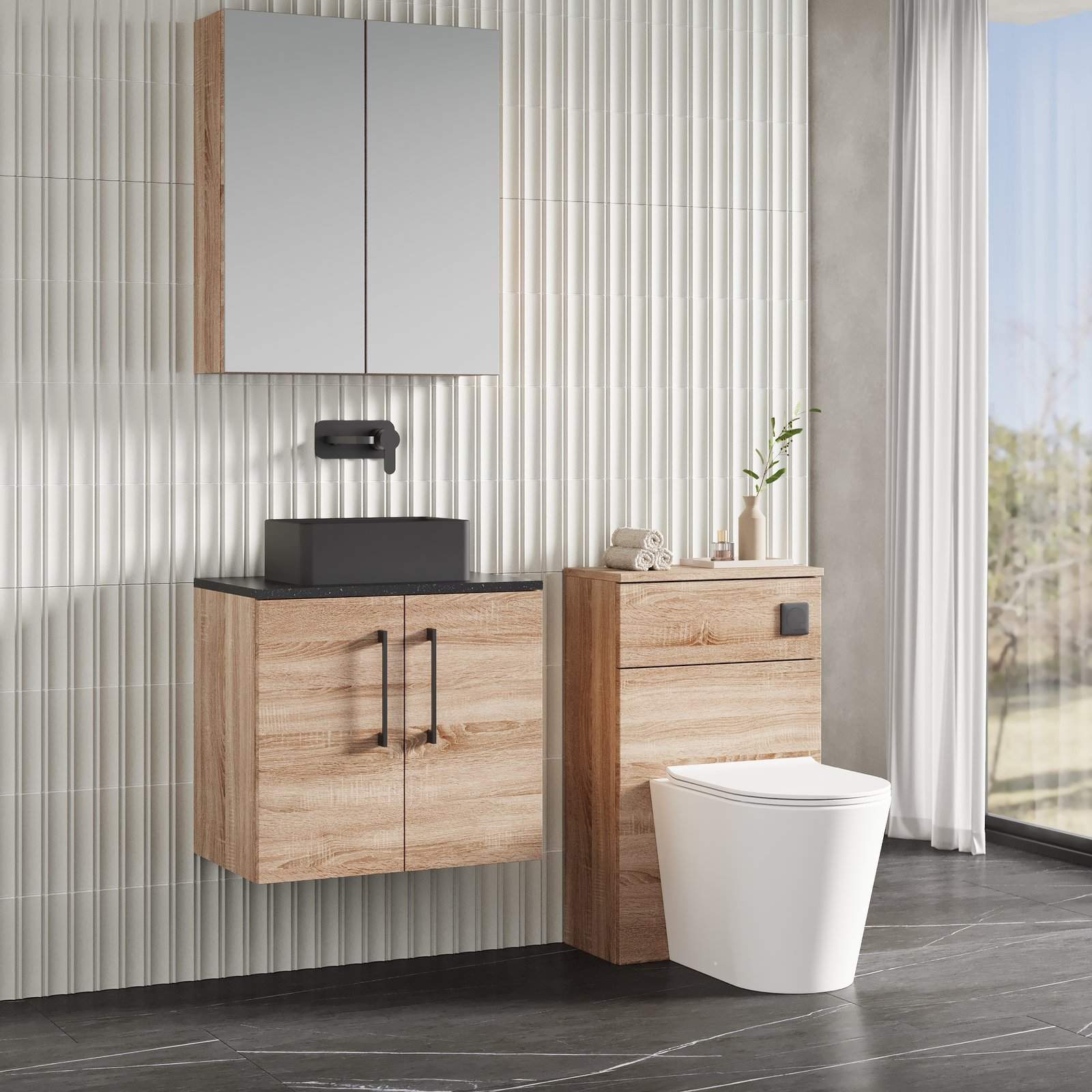 600 WH 2-Door Vanity & Laminate Top