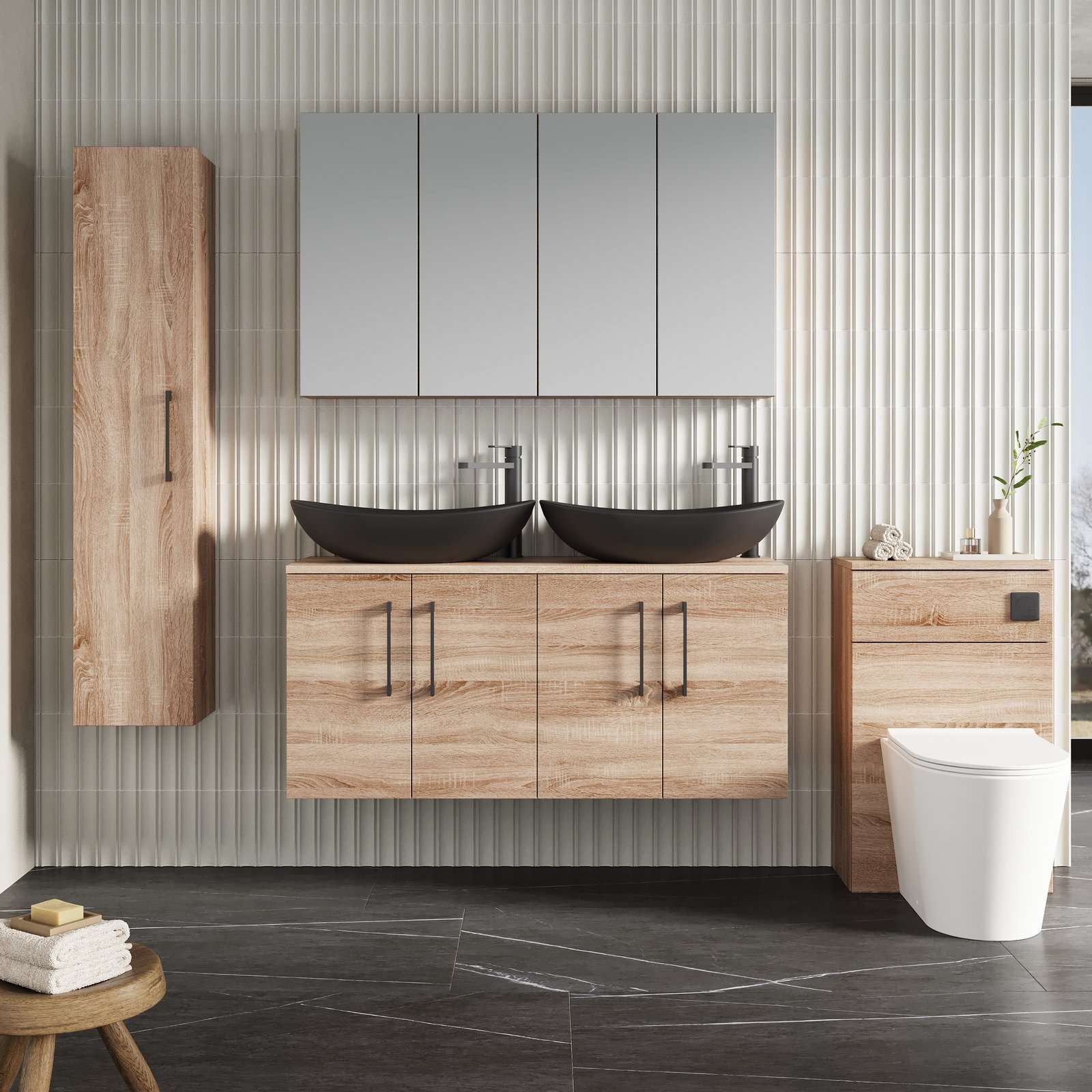 1200 WH 4-Door Vanity & Worktop