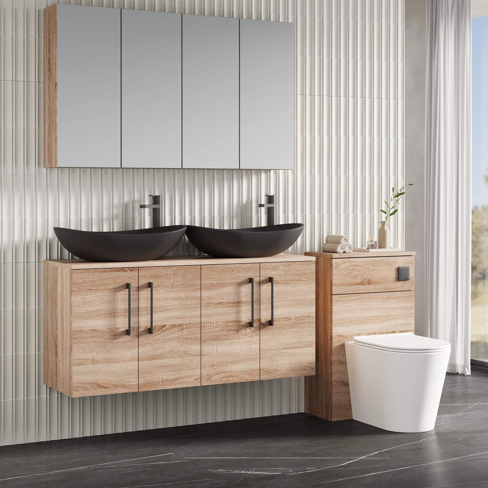 1200 WH 4-Door Vanity & Worktop