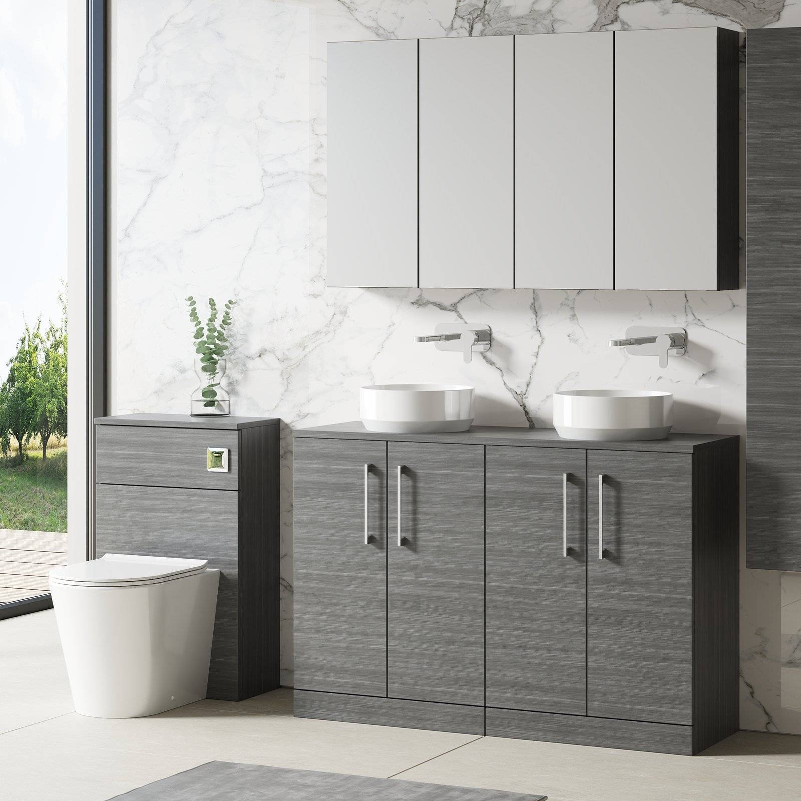 1200 FS 4-Door Vanity & Worktop