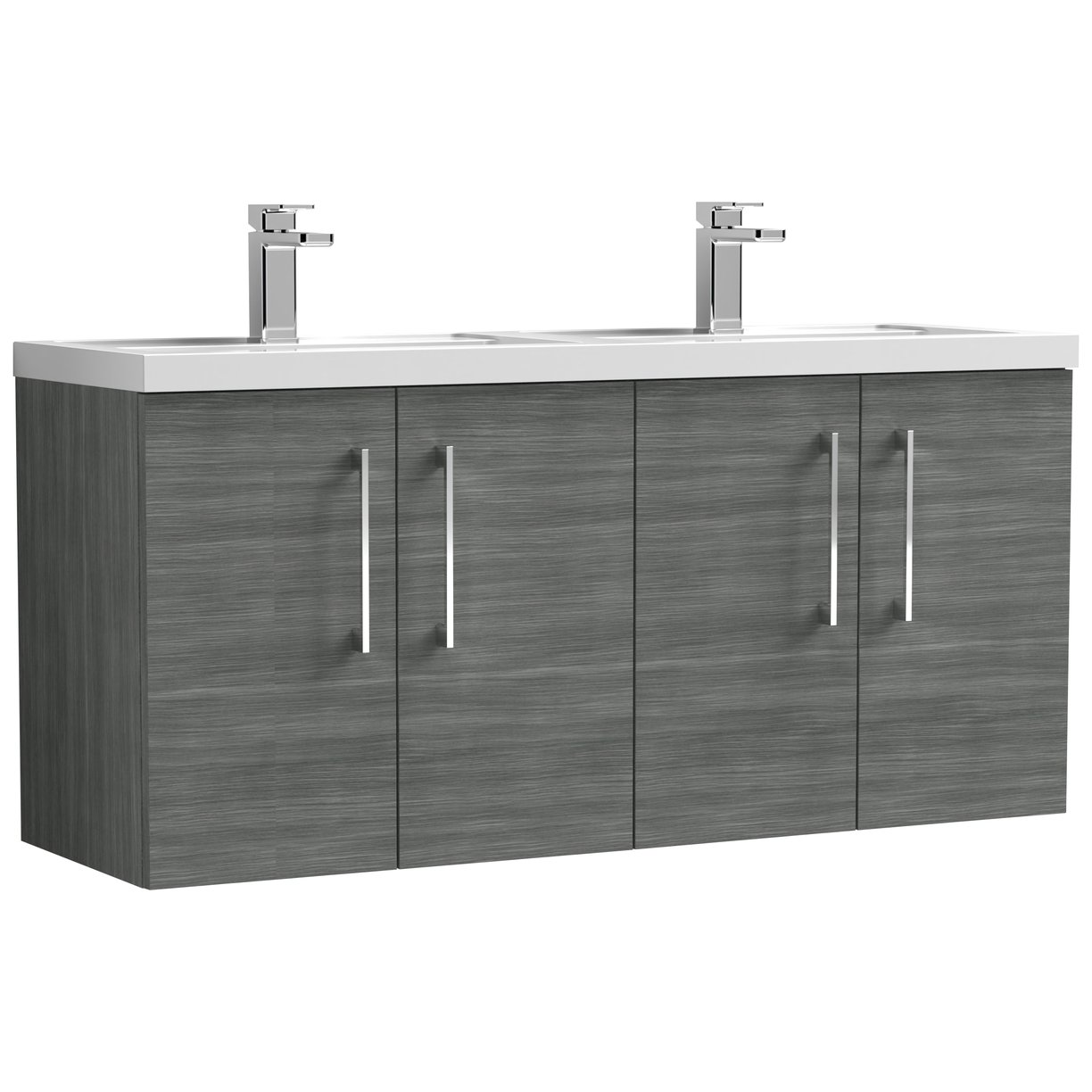1200 WH 4-Door Vanity & Double Basin