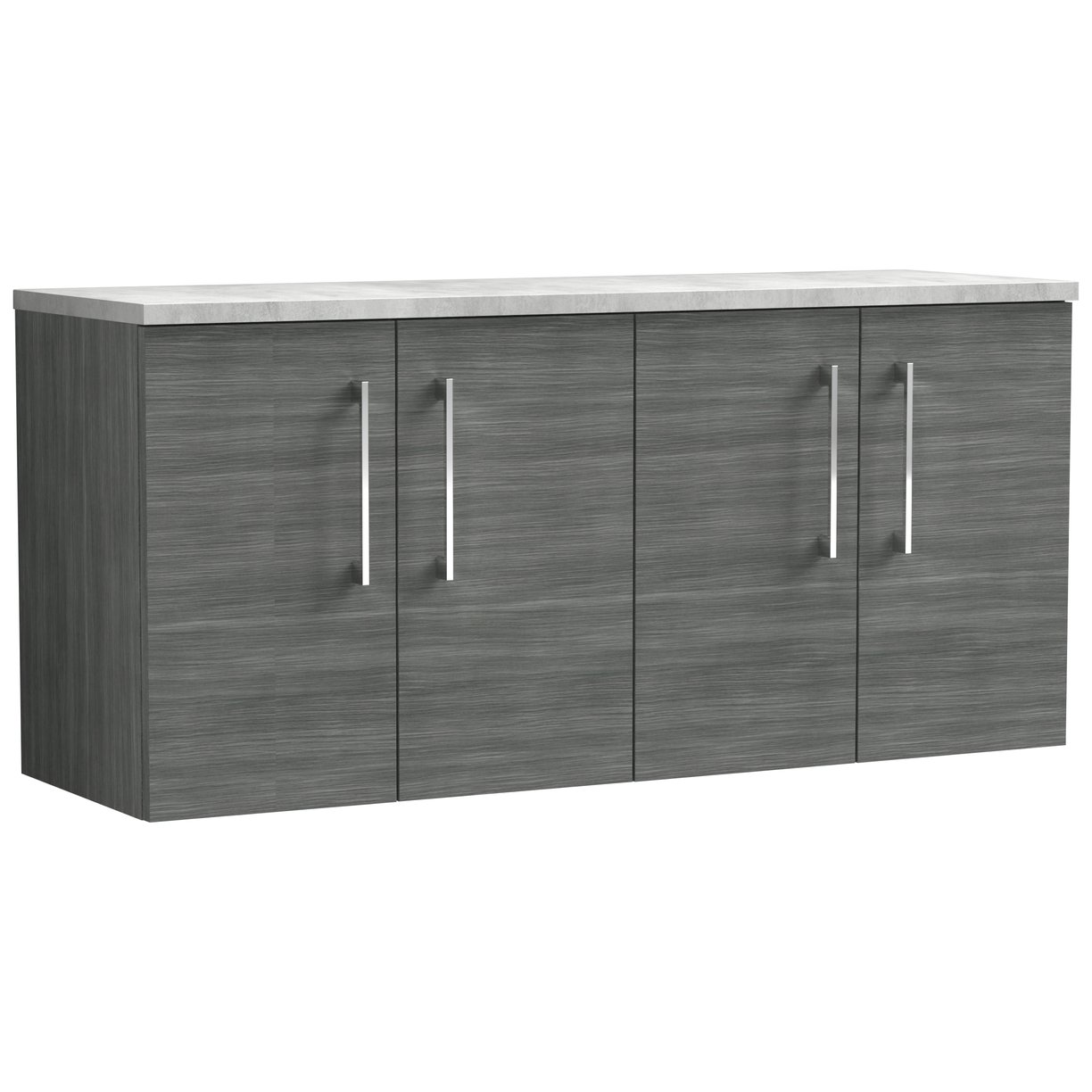 1200 Wh 4-Door Vanity & Laminate Top