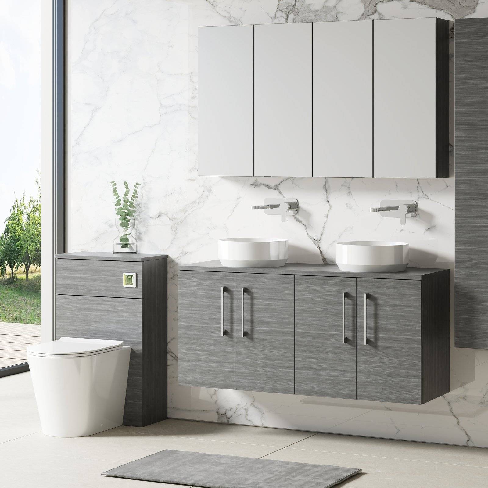 1200 WH 4-Door Vanity & Worktop