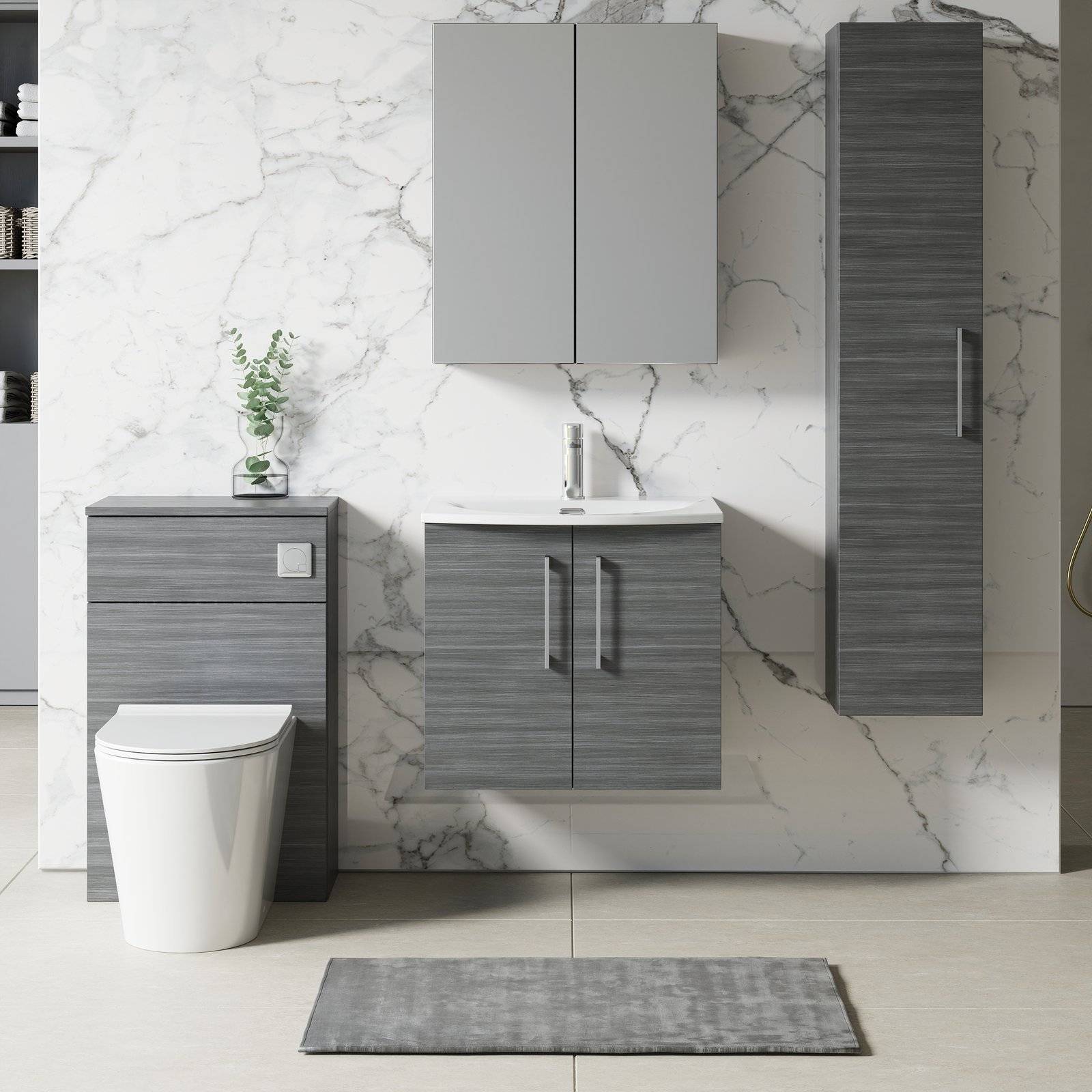 600 WH 2-Drawer Vanity & Basin 4