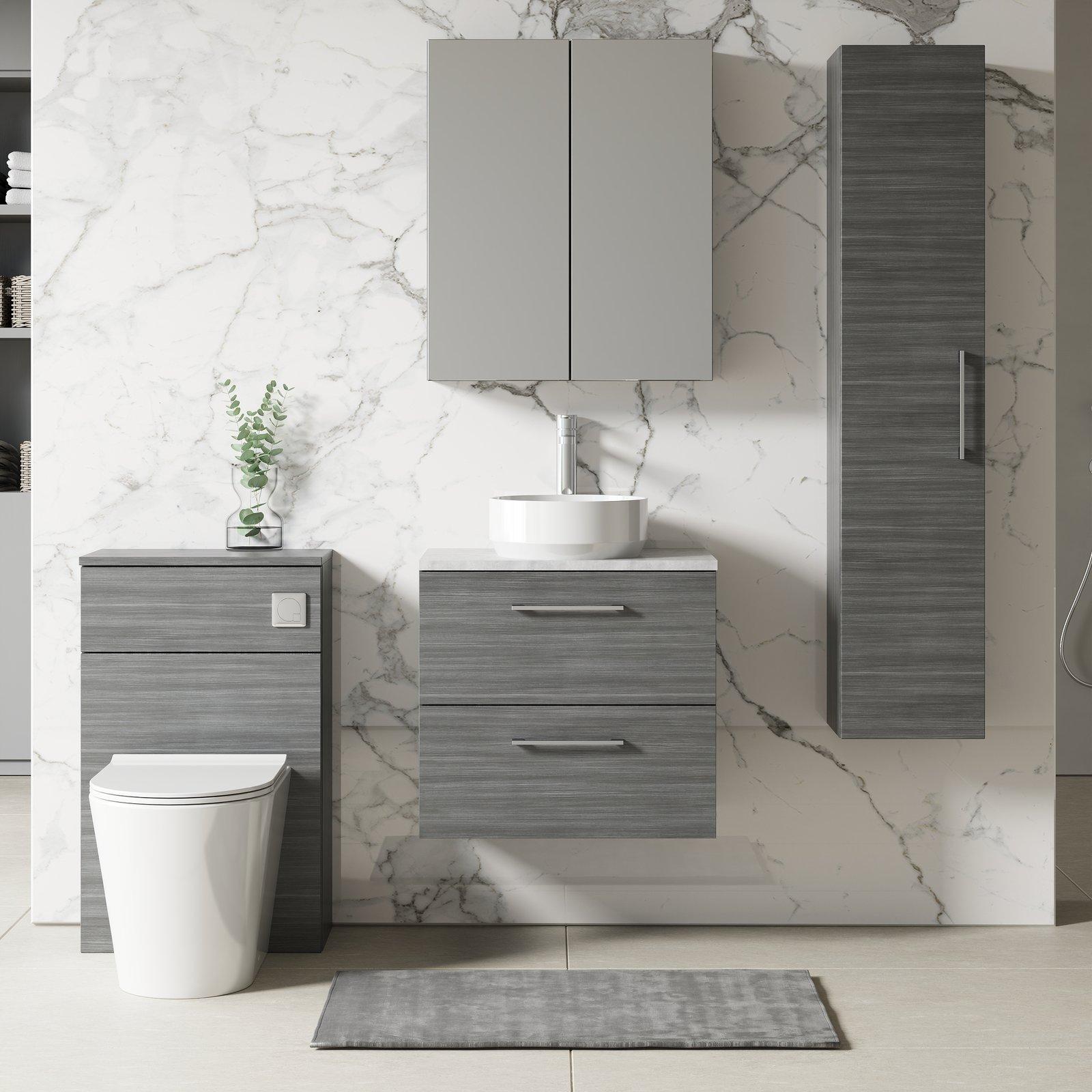 600 WH 2-Drawer Vanity & Laminate Top
