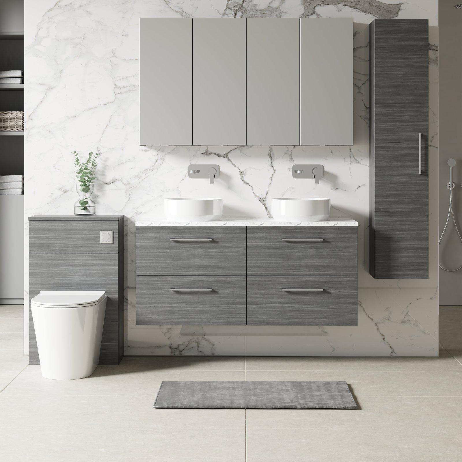 1200 Wh 4-Drawer Vanity & Laminate Top