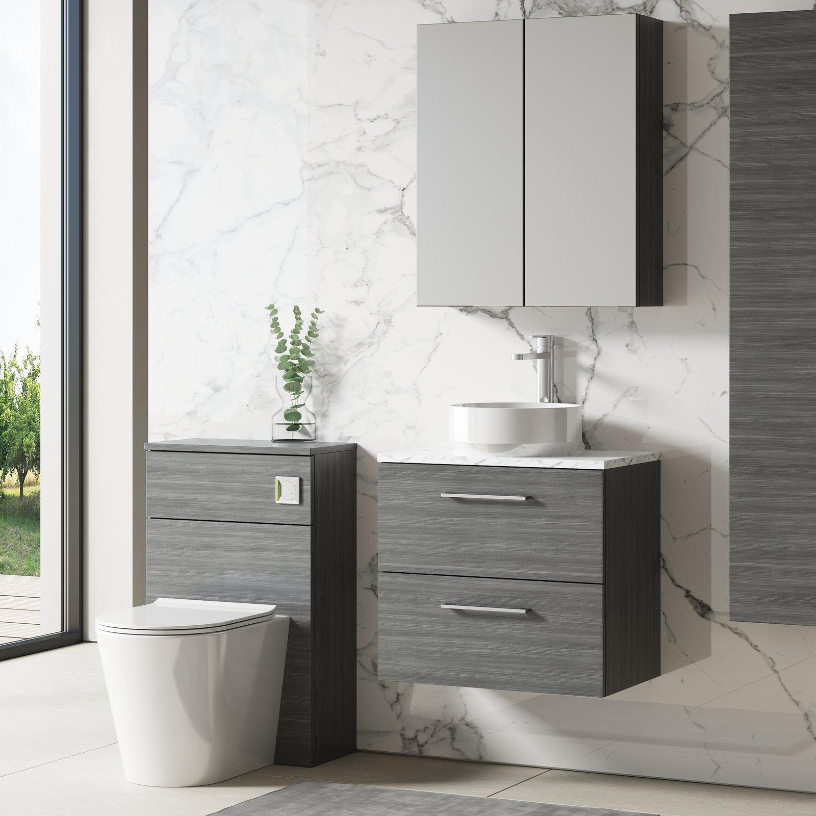 600 Wh 2-Drawer Vanity & Laminate Top
