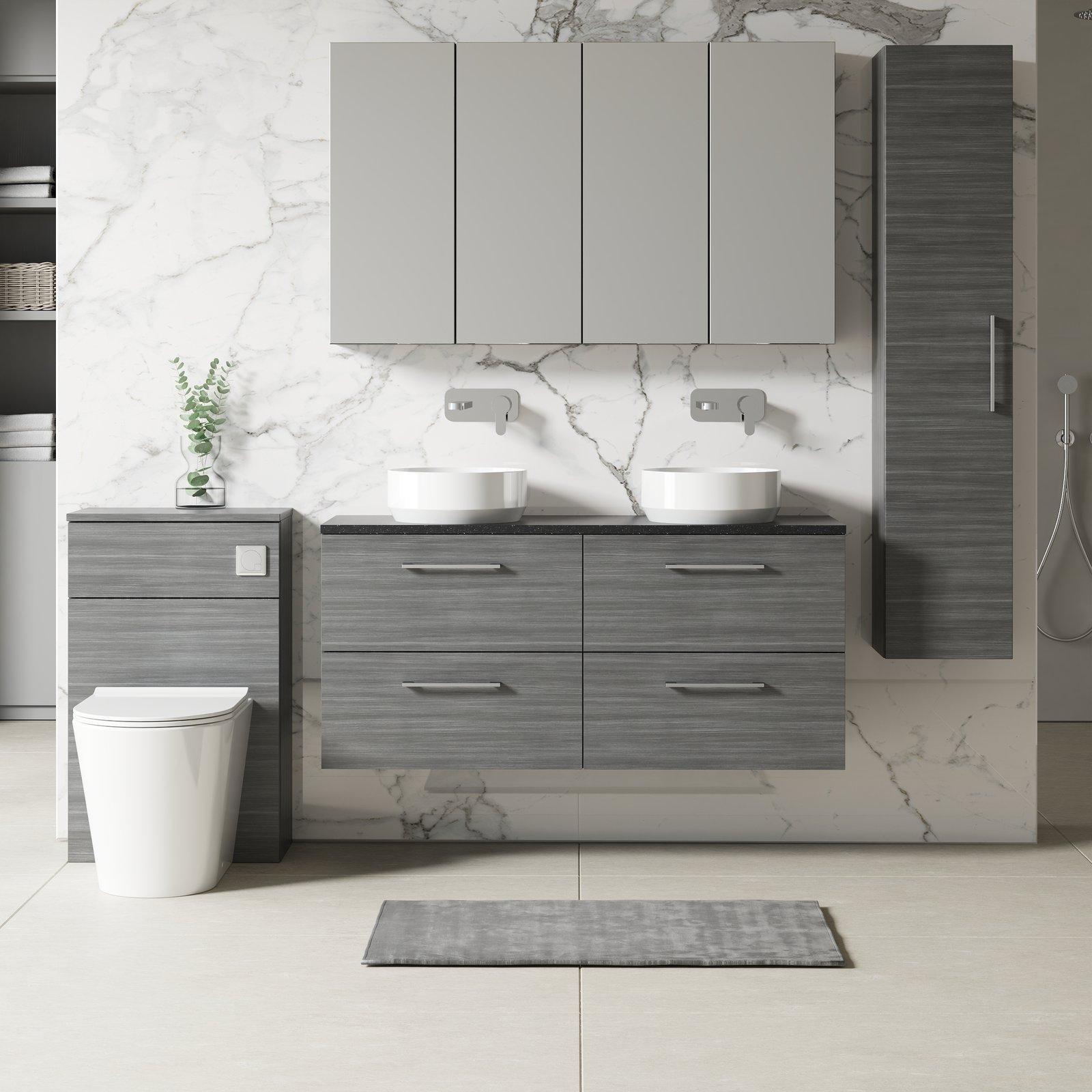 1200 Wh 4-Drawer Vanity & Laminate Top