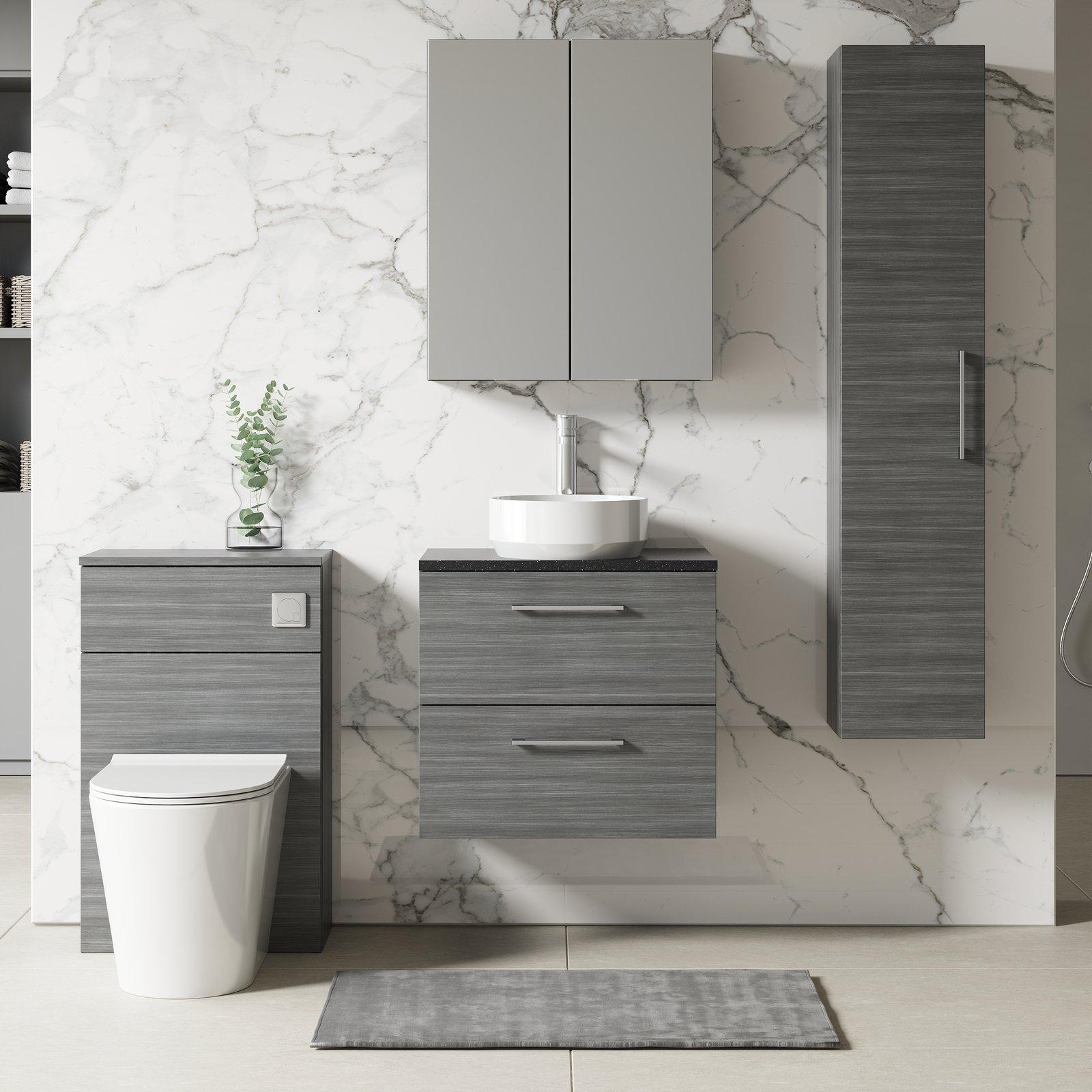 600 WH 2-Drawer Vanity & Laminate Top