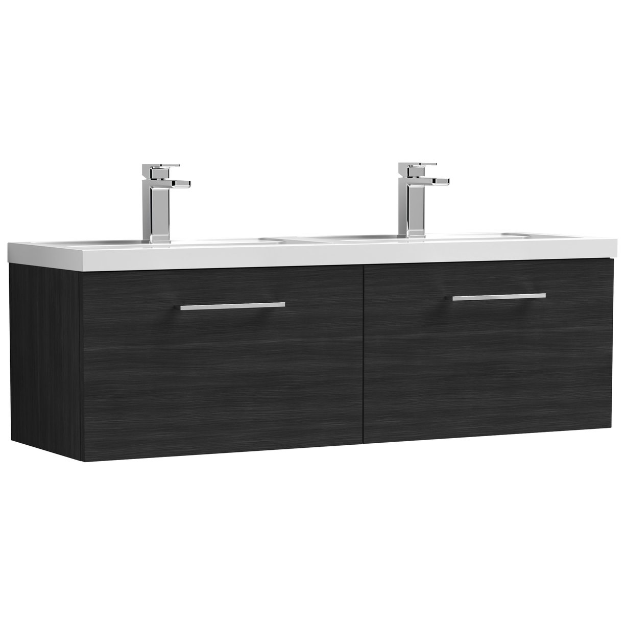 1200 WH 2-Drawer Vanity & Double Basin