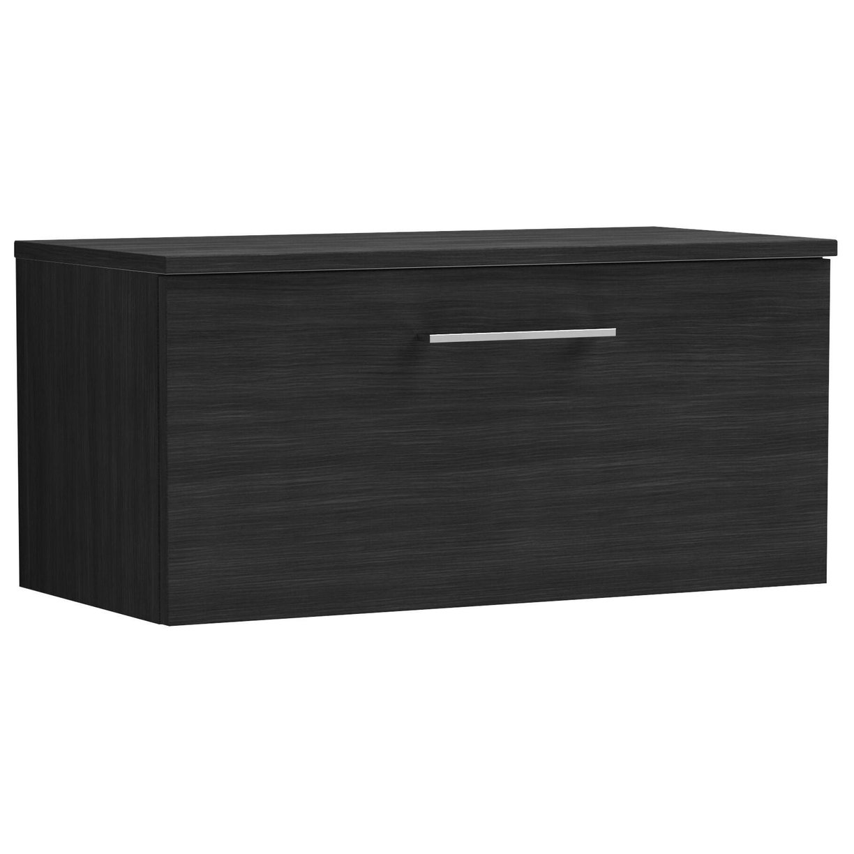 800mm WH 1-Drawer Vanity & Worktop - Charcoal Black
