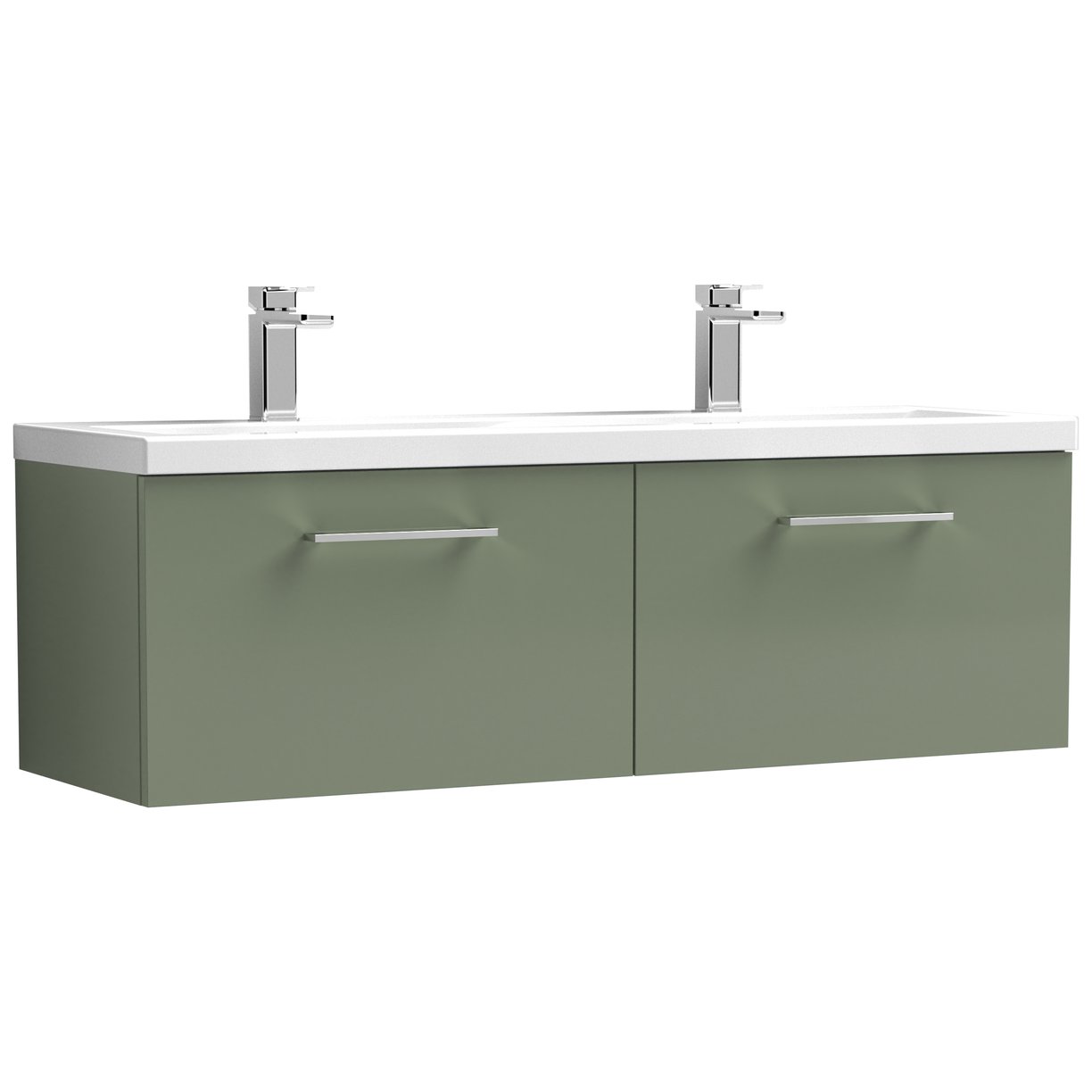 1200 WH 2-Drawer Vanity & Double Basin