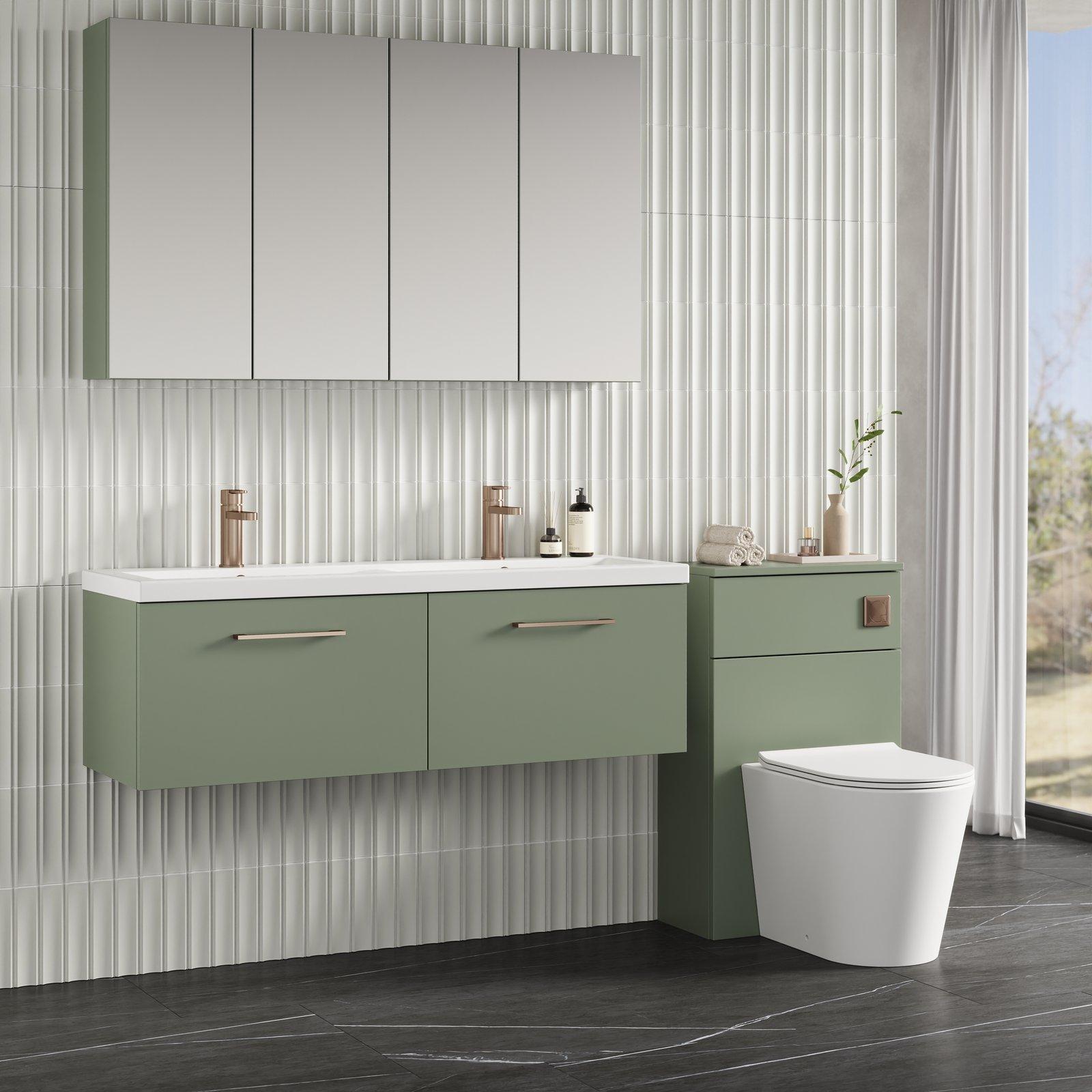 1200 WH 2-Drawer Vanity & Double Basin