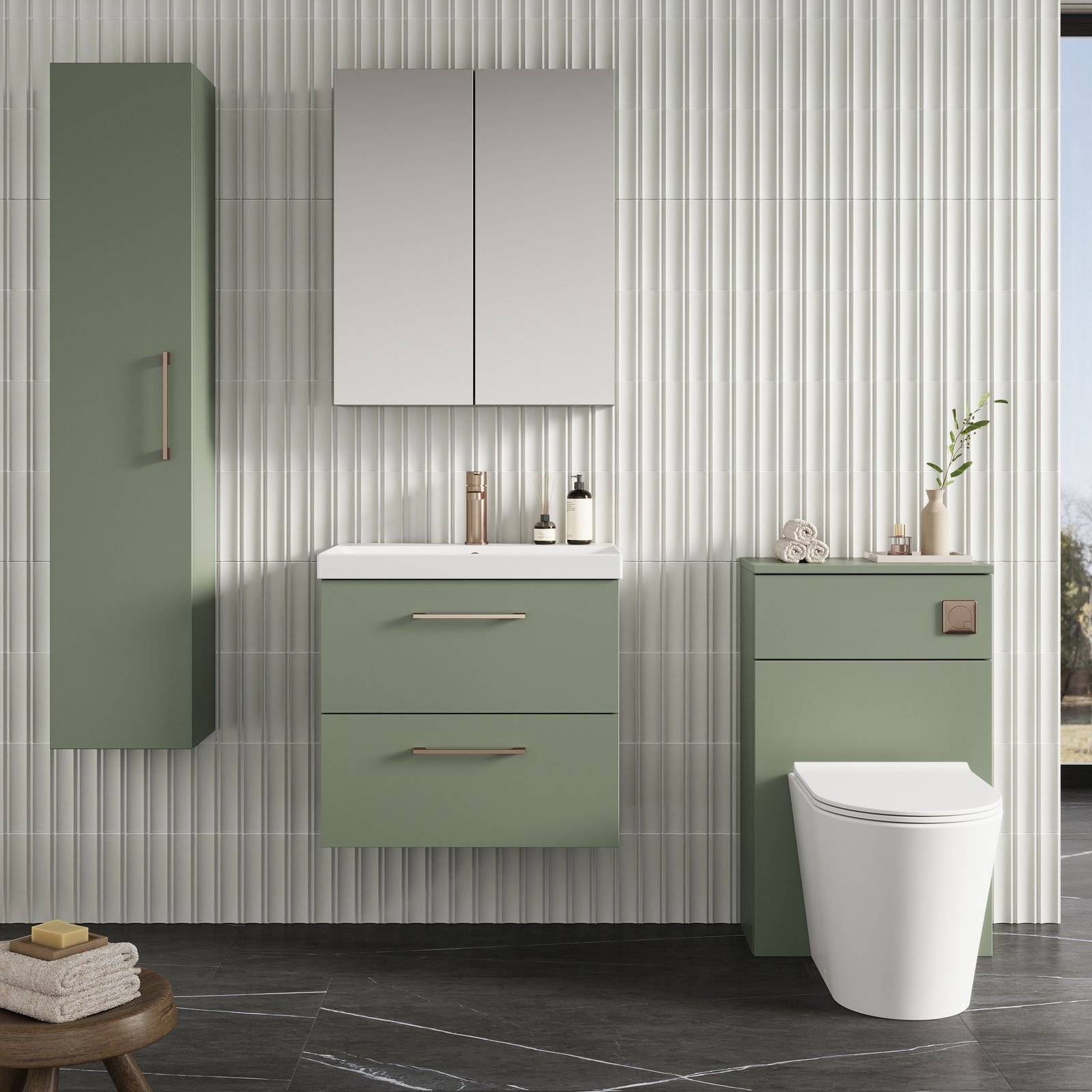600 WH 2-Drawer Vanity & Basin 3
