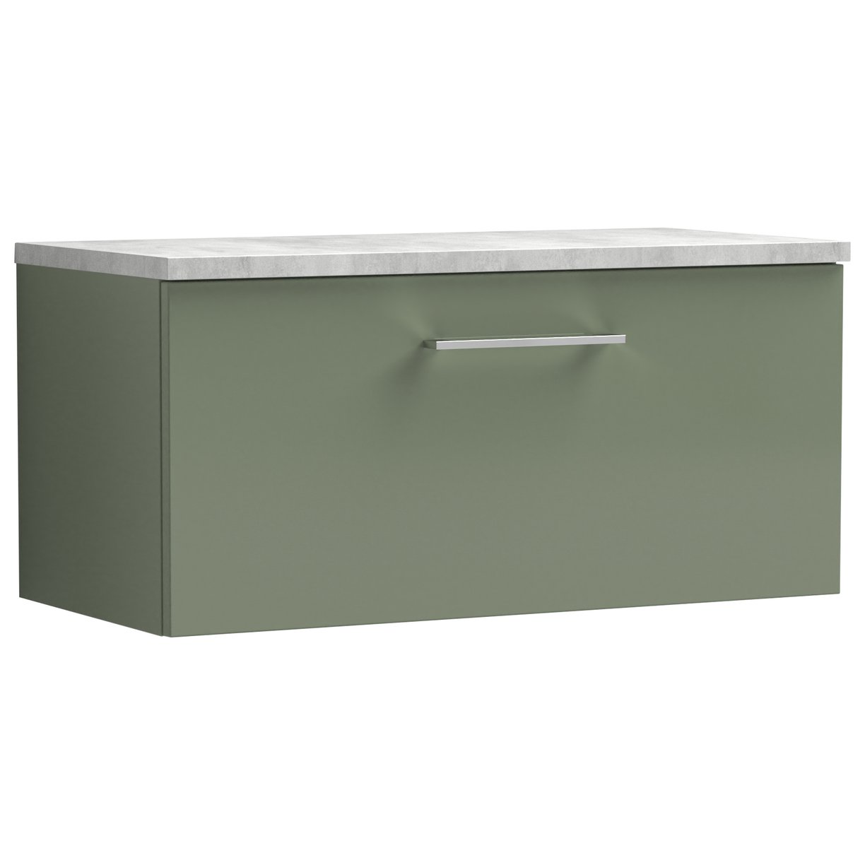 800 WH Single Drawer Vanity & Laminate Top