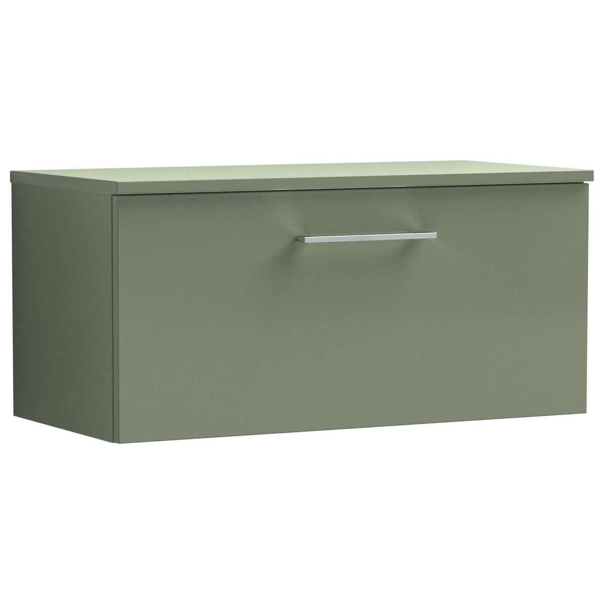 800mm WH 1-Drawer Vanity & Worktop - Satin Green